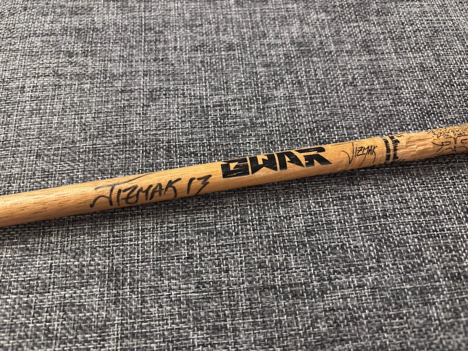 GWAR Stage Used Drum Stick SIGNED AUTOGRAPHED by Jizmak Da Gusha - 2013, image 4
