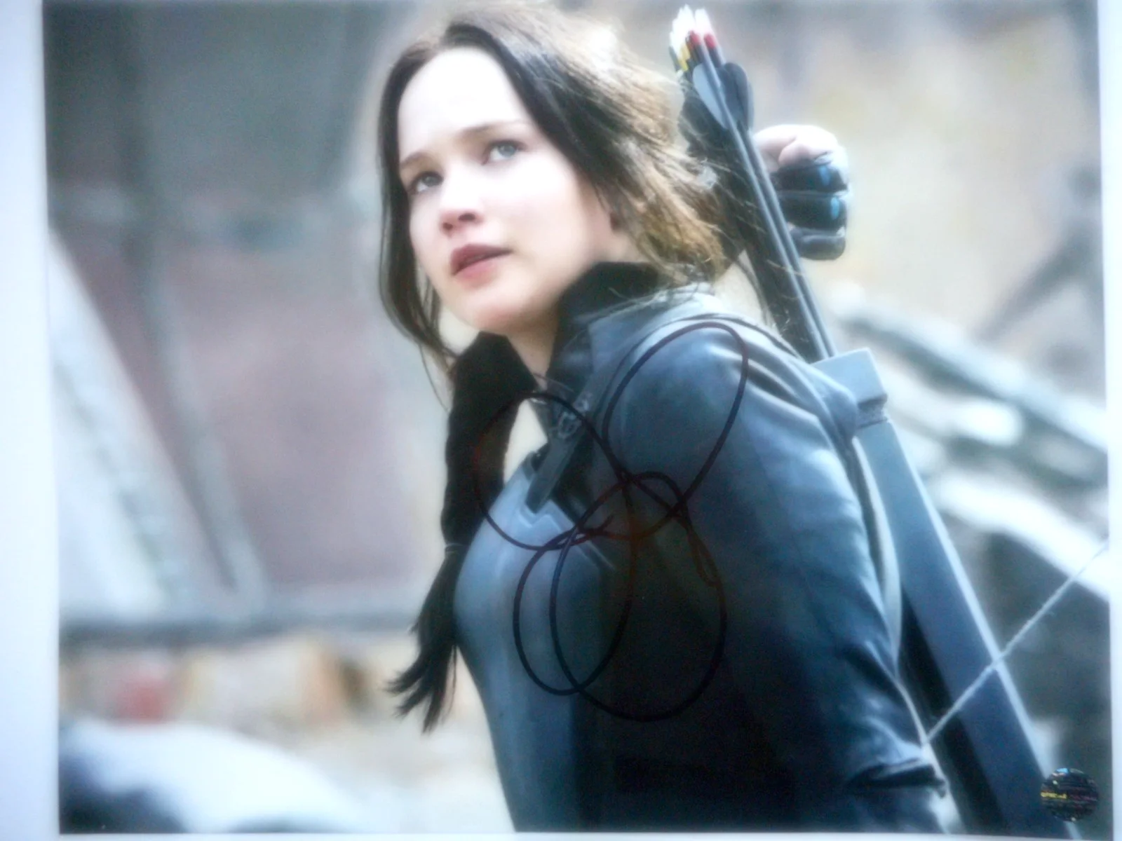 Jennifer Lawrence — Jennifer Lawrence Signed /Autographed The Hunger Games 8x10 Photo COA/Hologram