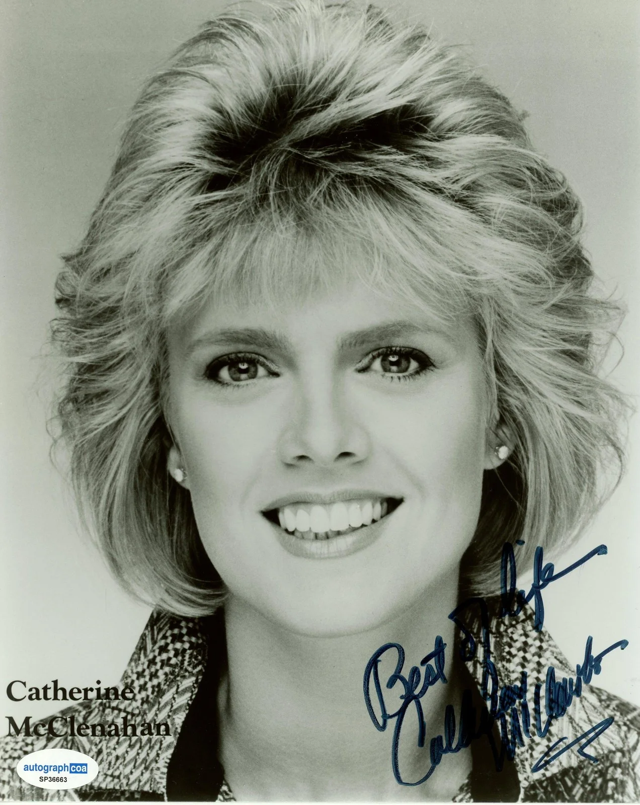 Catherine McClenahan — Catherine McClenahan "Adderly" AUTOGRAPH Signed Autographed 8x10 Photo ACOA, изображение 2