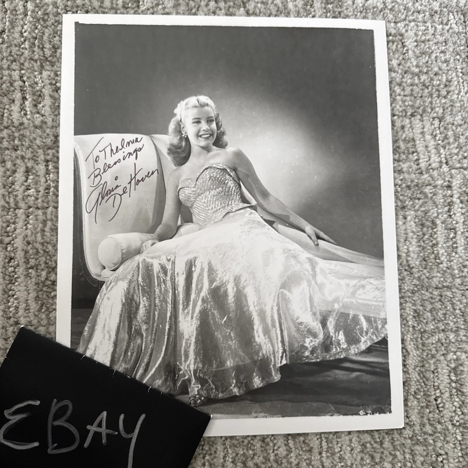 Gloria DeHaven De Haven Autograph SIGNED 8x10 PHOTO JSA COA Certified, image 3