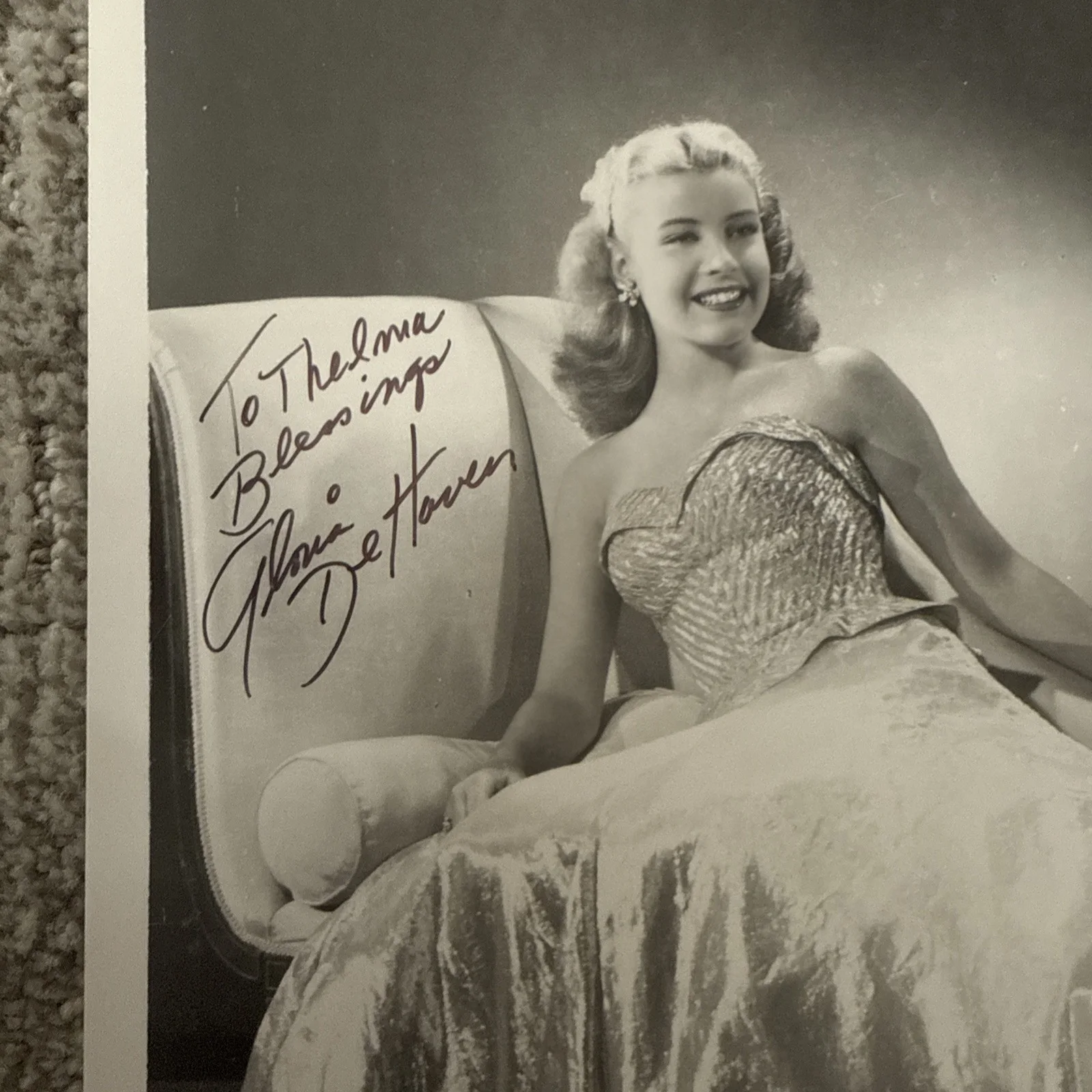 Gloria DeHaven De Haven Autograph SIGNED 8x10 PHOTO JSA COA Certified, image 5