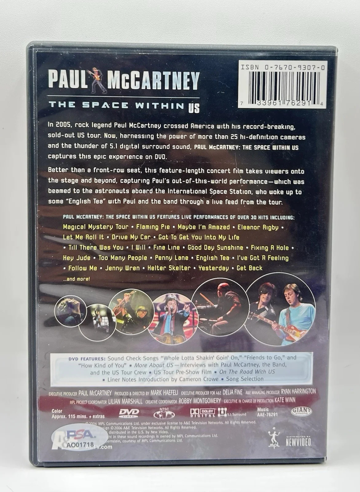 Paul McCartney Signed The Space Within US DVD Autographed Beatles PSA/DNA LOA, image 4