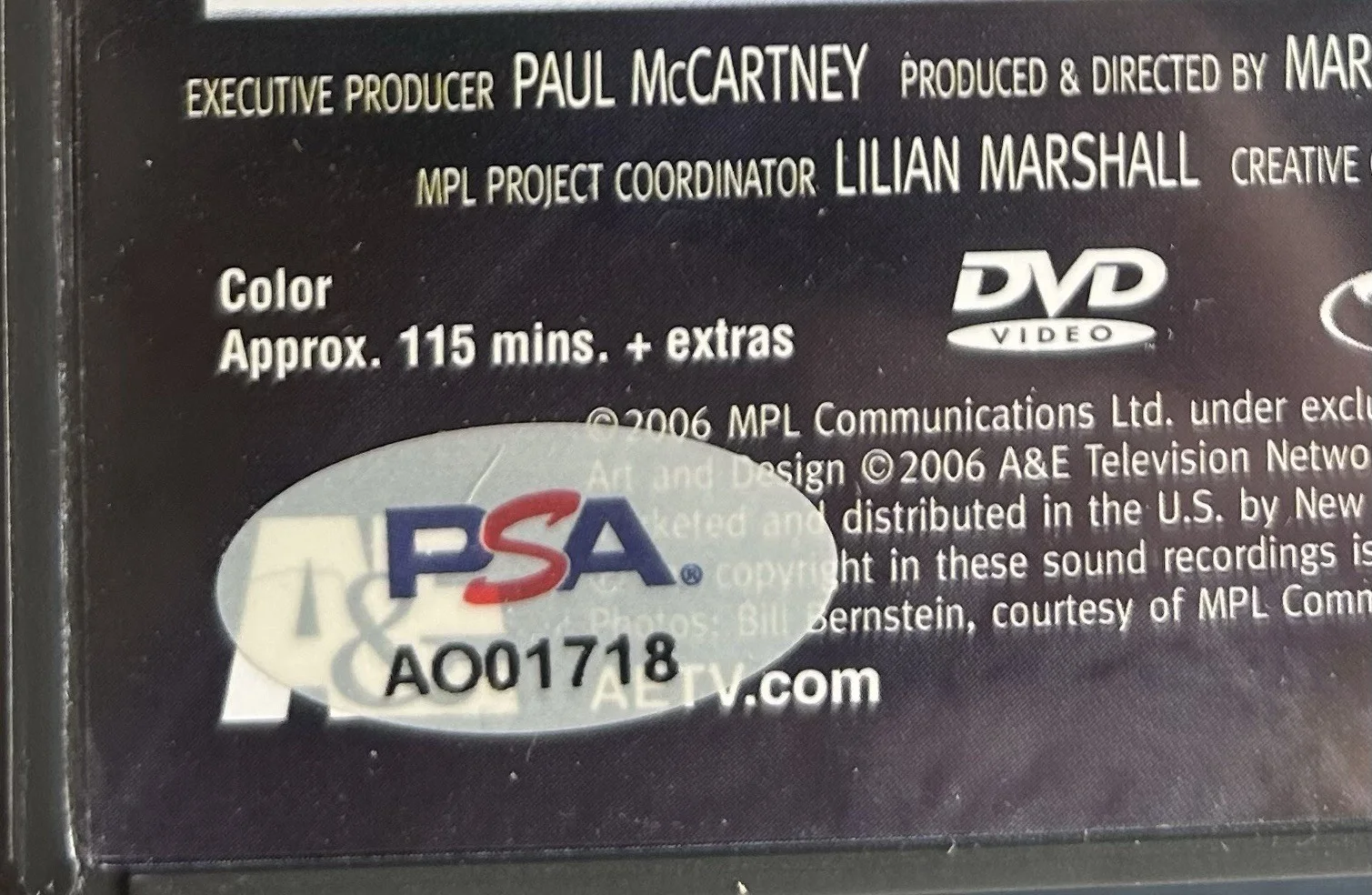 Paul McCartney Signed The Space Within US DVD Autographed Beatles PSA/DNA LOA, image 5