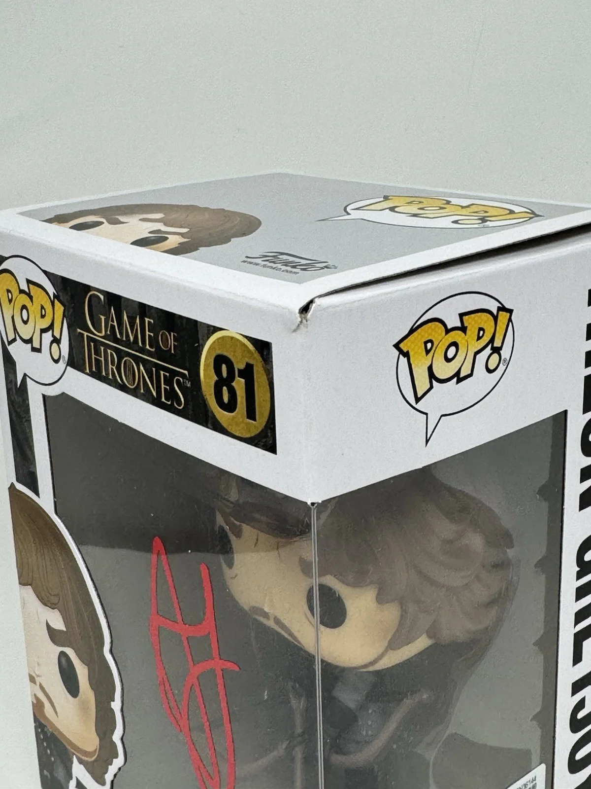 Alfie Allen — Alfie Allen Signed Theon Greyjoy Game of Thrones Funko Pop #81 Autograph Beckett, изображение 4