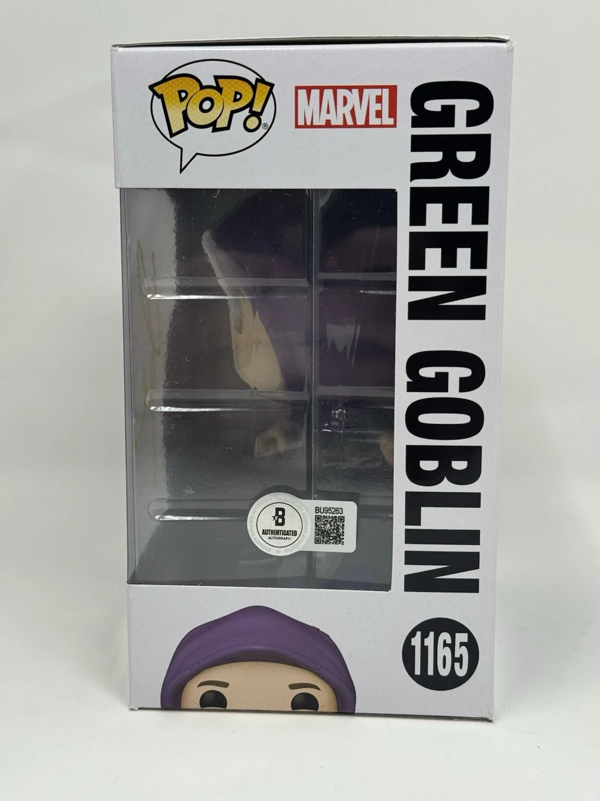 Willem Dafoe — Willem Dafoe Signed Autograph Green Goblin Funko Pop 1165 Spider-Man Beckett COA, image 3