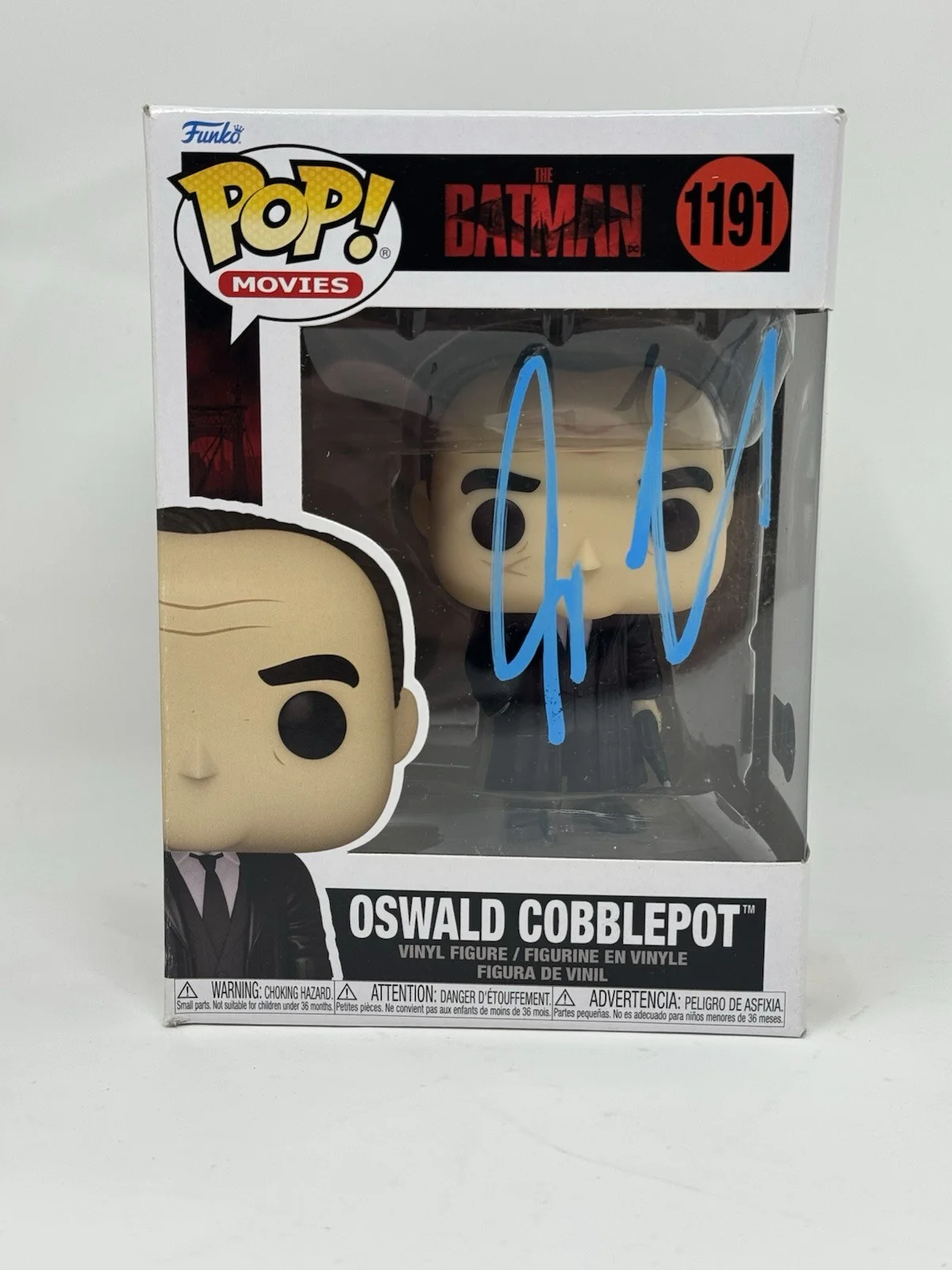 Collin Farrell — Colin Farrell Signed The Batman Oswald Cobblepot Funko Pop Autograph Beckett COA, image 2
