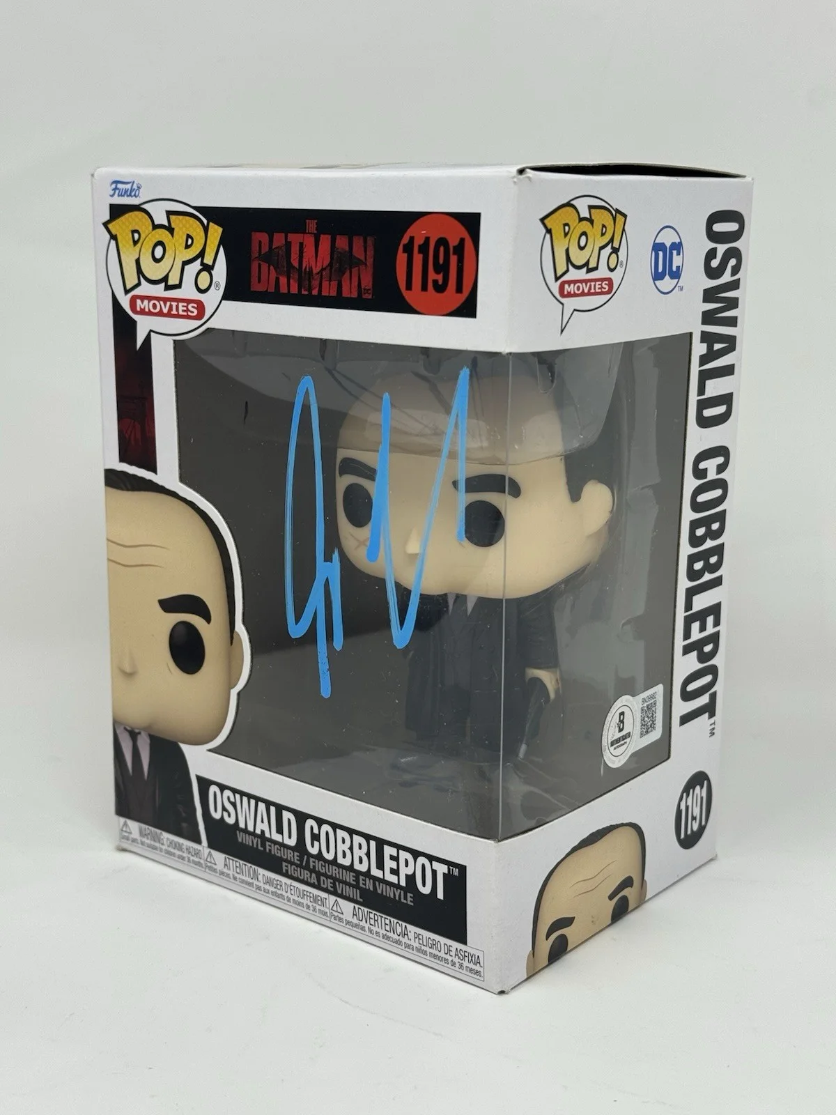 Collin Farrell — Colin Farrell Signed The Batman Oswald Cobblepot Funko Pop Autograph Beckett COA, image 3