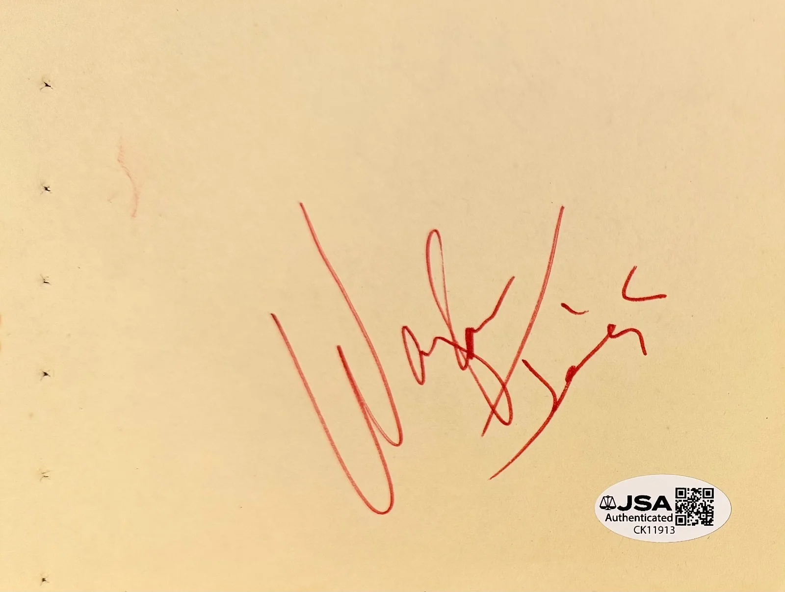 WAYLON JENNINGS & HAL B. WALLIS Autograph Signed 4x6 ALBUM PAGE JSA CERTIFIED, image 4