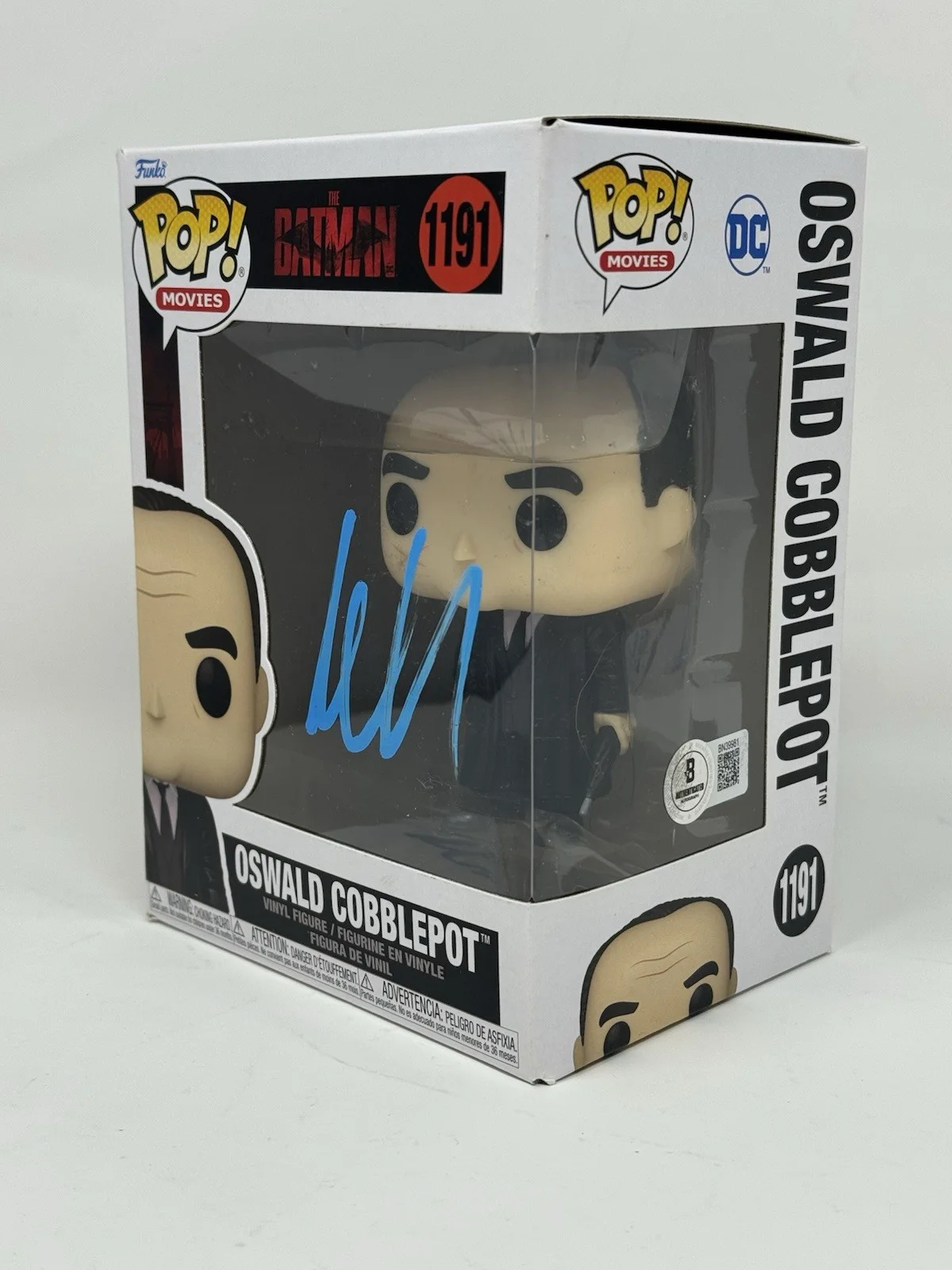 Collin Farrell — Colin Farrell Signed The Batman Oswald Cobblepot Funko Pop Autograph Beckett COA, изображение 3