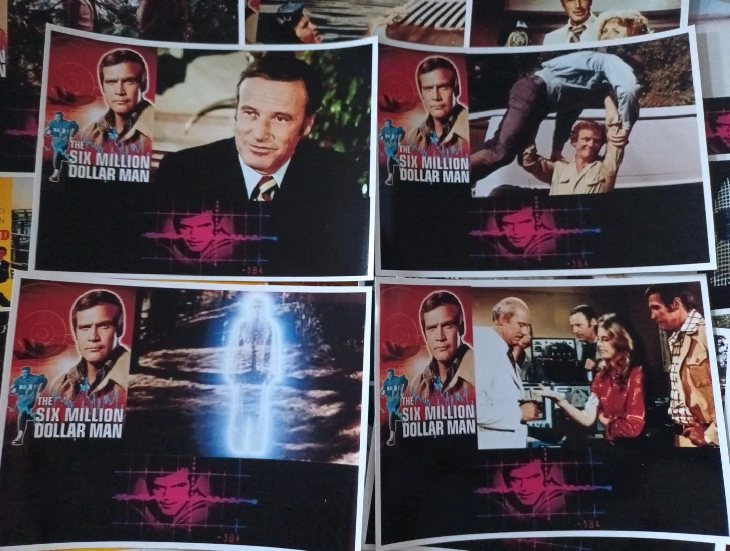 The Six Million Dollar Man. 16 Glossy 6x7ins Unofficial Lobby Cards. New., изображение 3