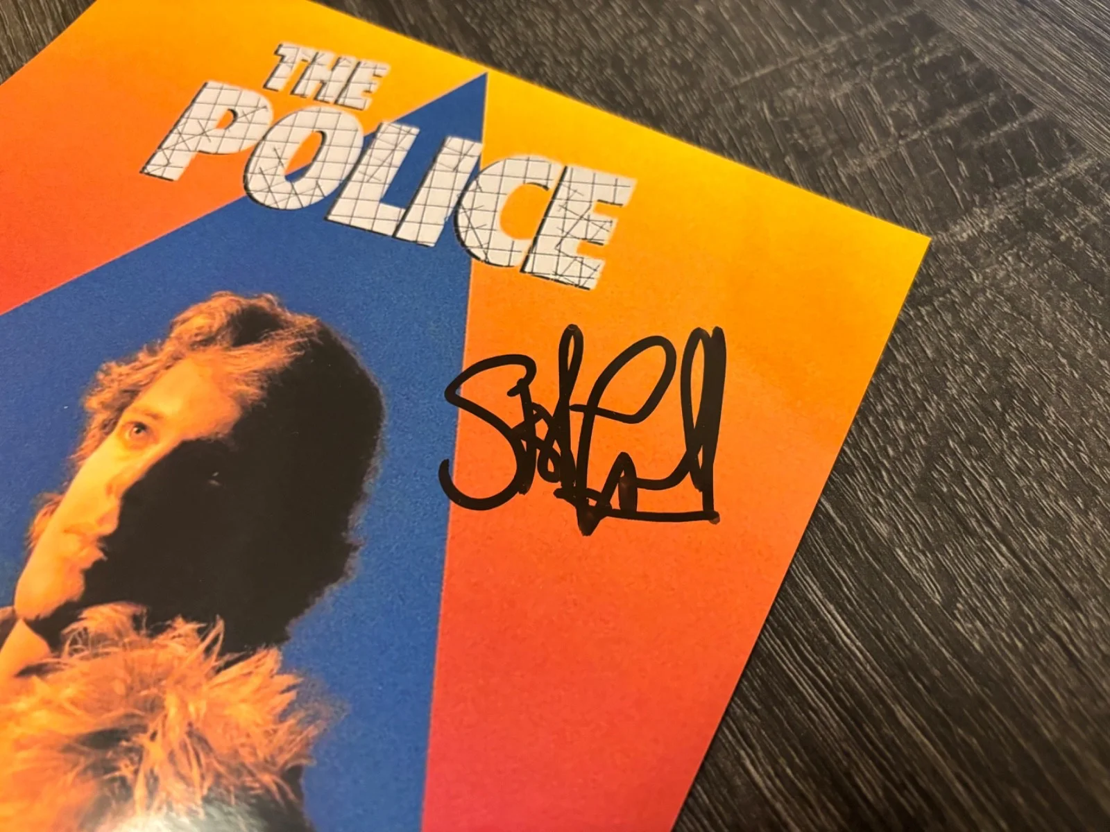 THE POLICE SIGNED AUTOGRAPHED 8X10 PHOTO RARE STEWART COPELAND IN PERSON DRUMS, изображение 2