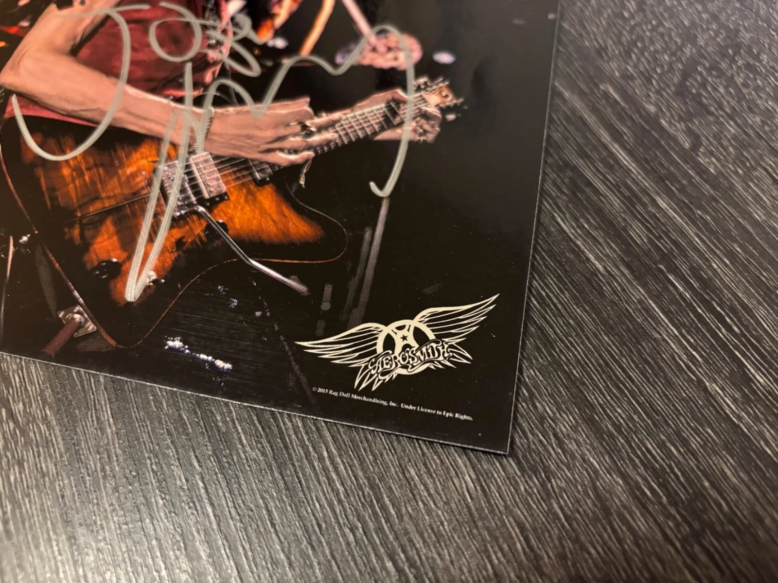 AEROSMITH SIGNED AUTOGRAPHED 8X10 RARE STEVEN TYLER & JOE PERRY W/ VIP PASSES, image 4