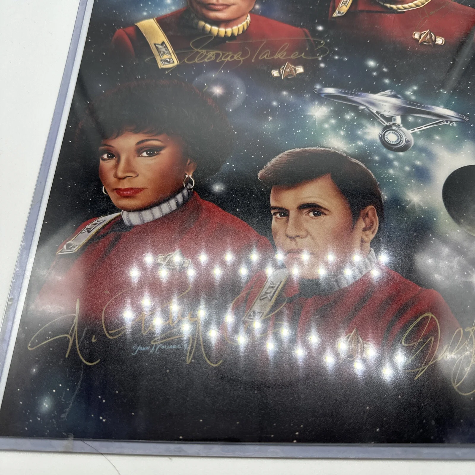 STAR TREK FAB 4 SIGNED SCOTT, UHURA, SULU, CHEKOV PHOTO, изображение 2
