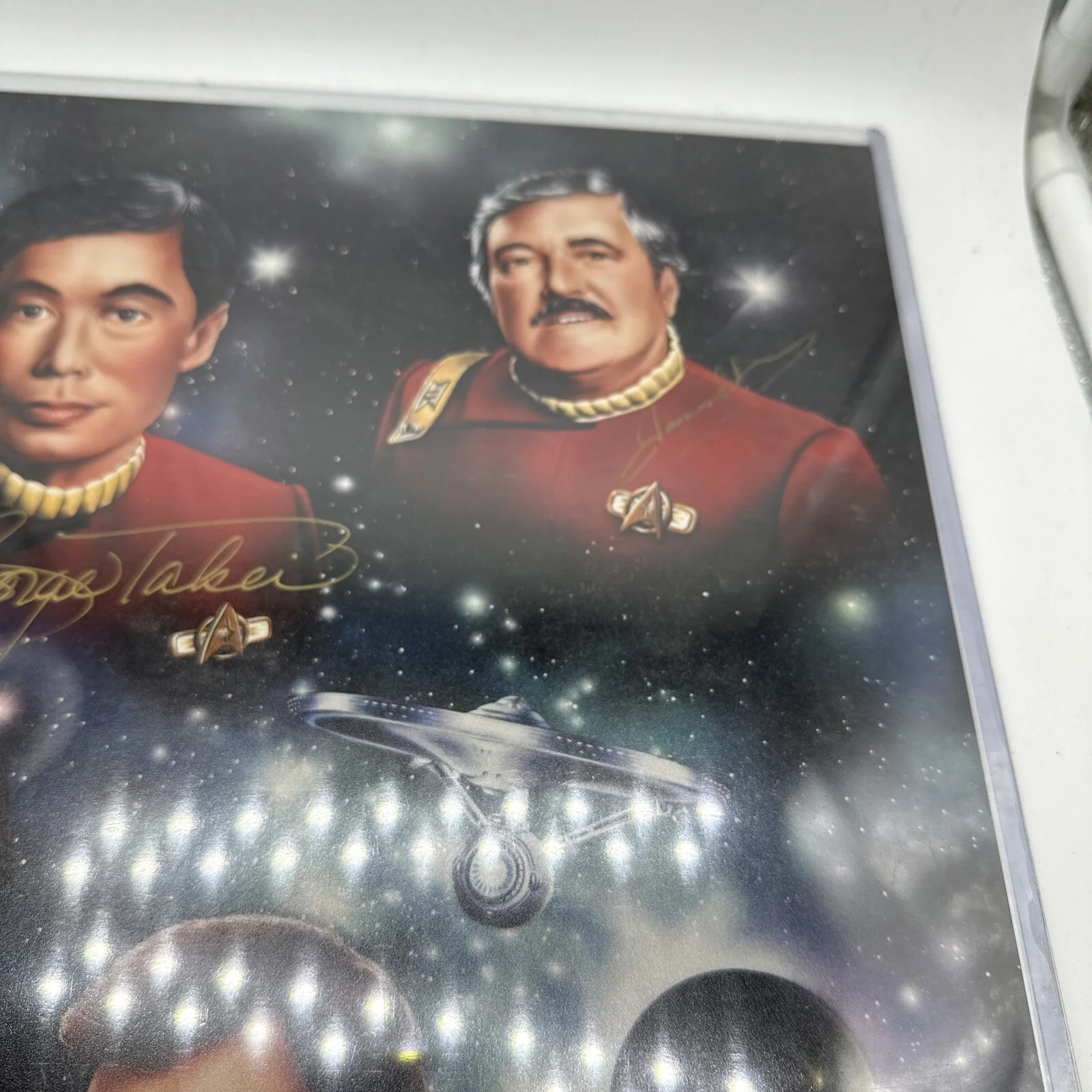 STAR TREK FAB 4 SIGNED SCOTT, UHURA, SULU, CHEKOV PHOTO, изображение 3