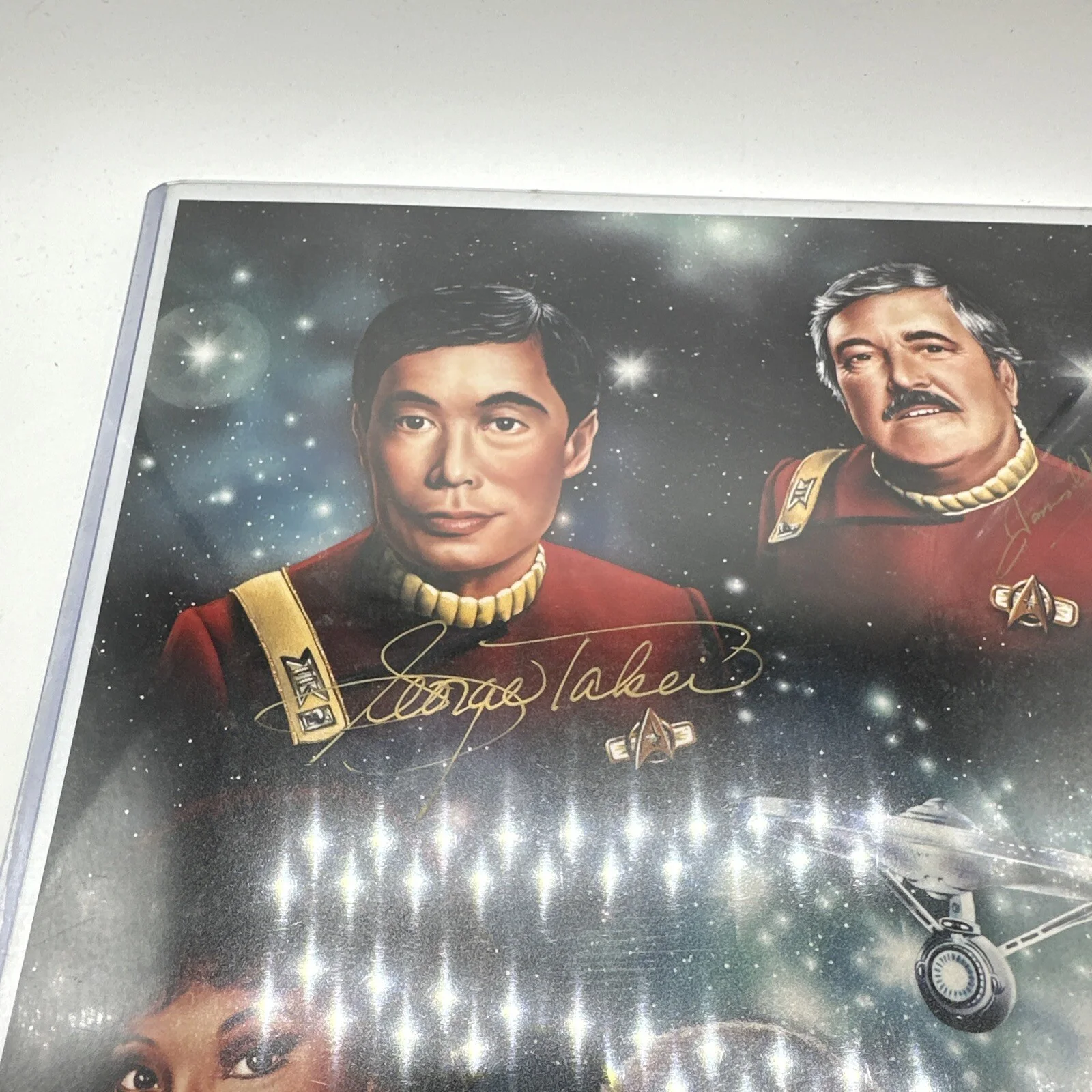 STAR TREK FAB 4 SIGNED SCOTT, UHURA, SULU, CHEKOV PHOTO, изображение 4