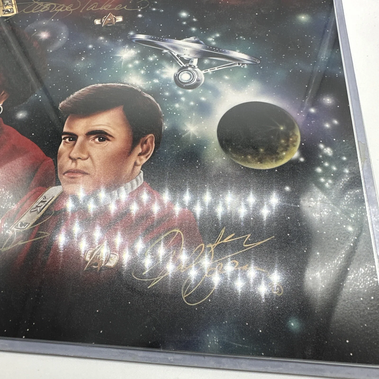 STAR TREK FAB 4 SIGNED SCOTT, UHURA, SULU, CHEKOV PHOTO, изображение 5