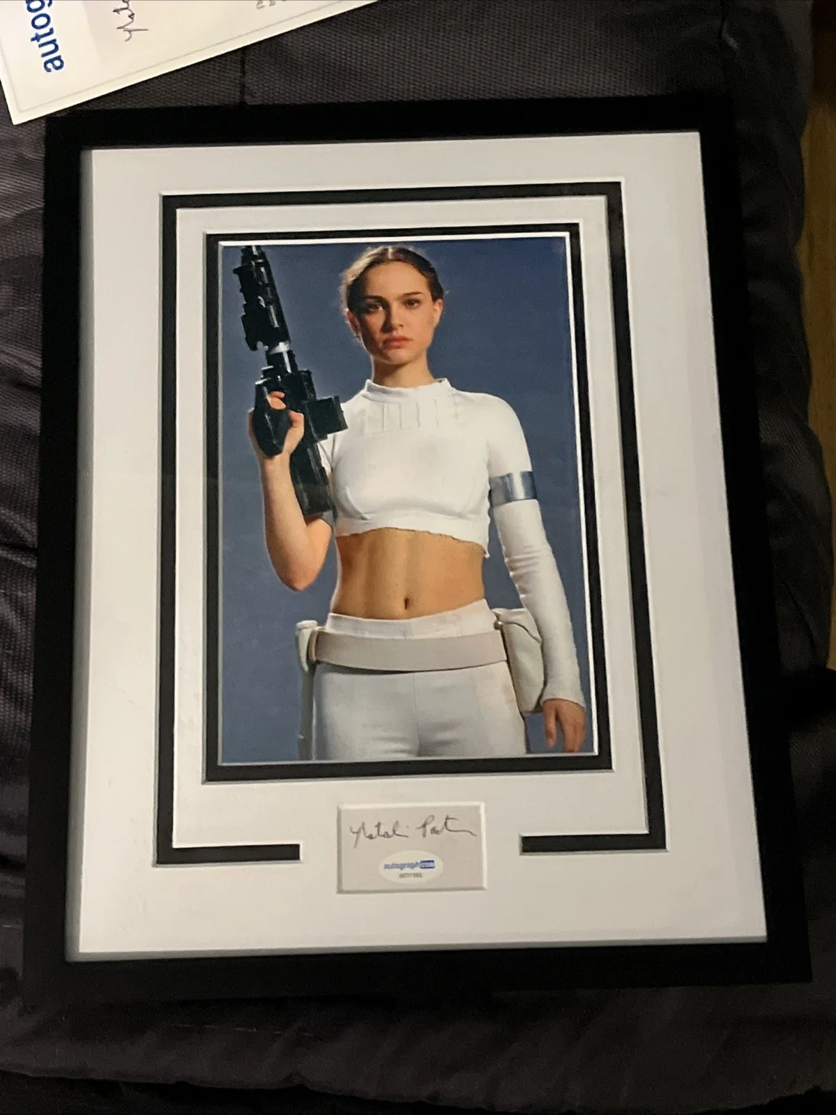 Natalie Portman — Natalie Portman "Star Wars" AUTOGRAPH Signed Custom Framed 11x14 Display ACOA, image 2
