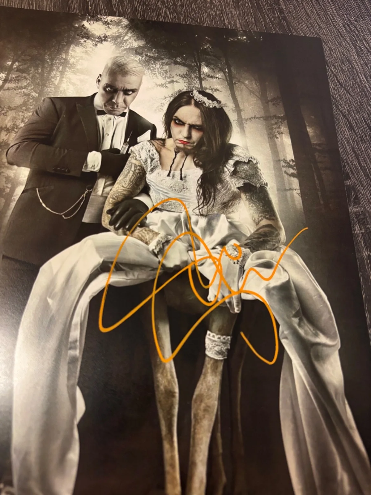 PETER TAGTGREN SIGNED AUTOGRAPHED 8X10 PHOTO RARE PAIN HYPOCRISY LINDEMANN, изображение 2
