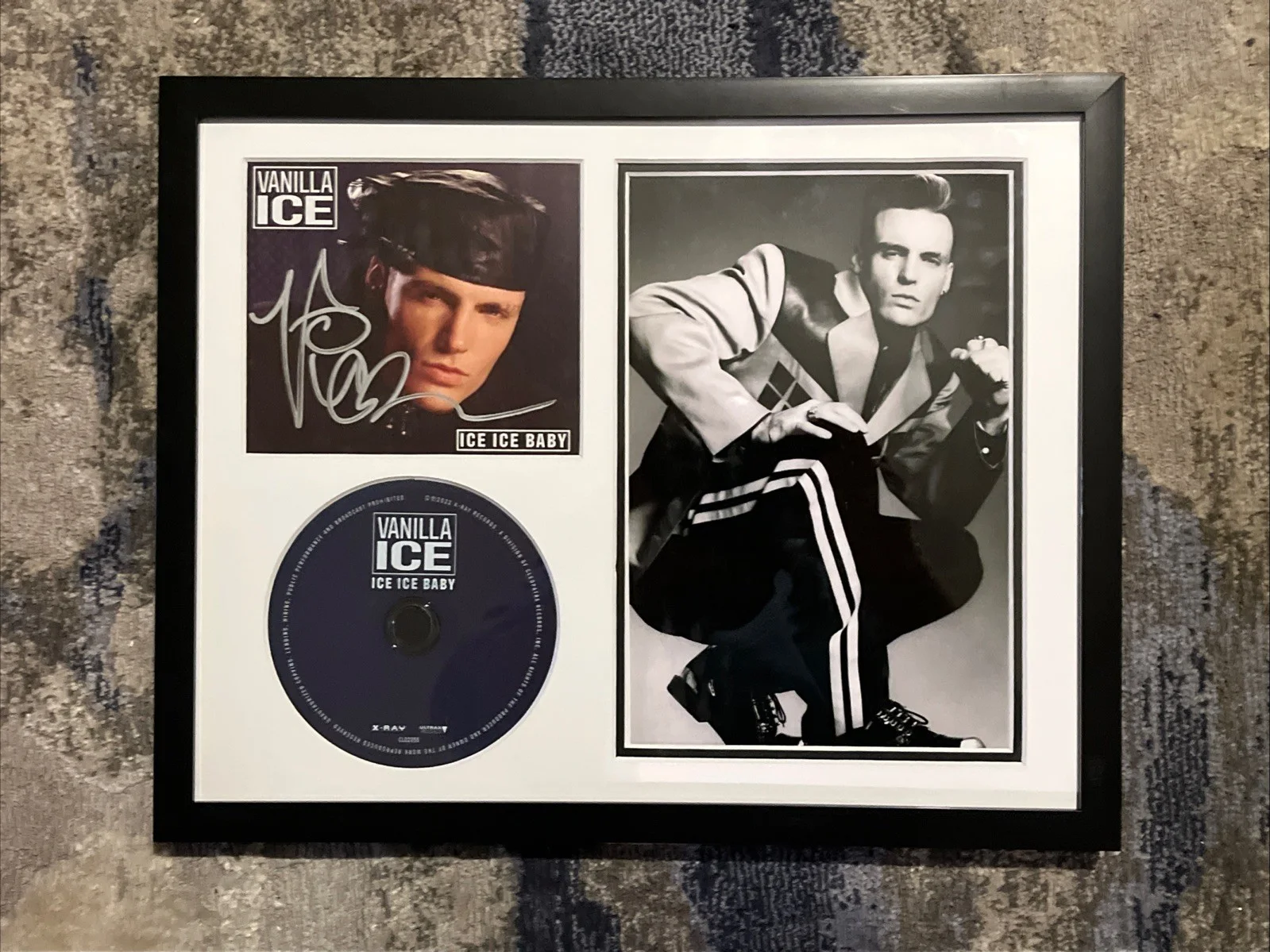 RAPPER VANILLA ICE SIGNED AUTOGRAPHED FRAMED 11x14 DISPLAY ACOA COA RAP NINJA, image 4
