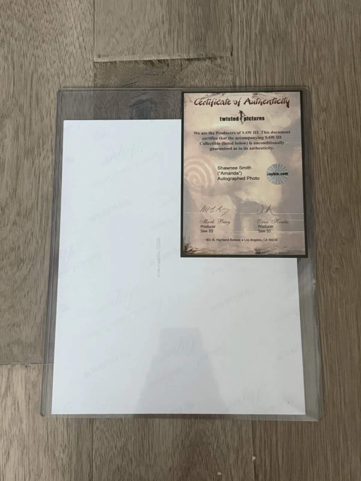 Shawnee Smith Signed Amanda Photo w/ Handwritten Note & COA Saw Horror, image 2