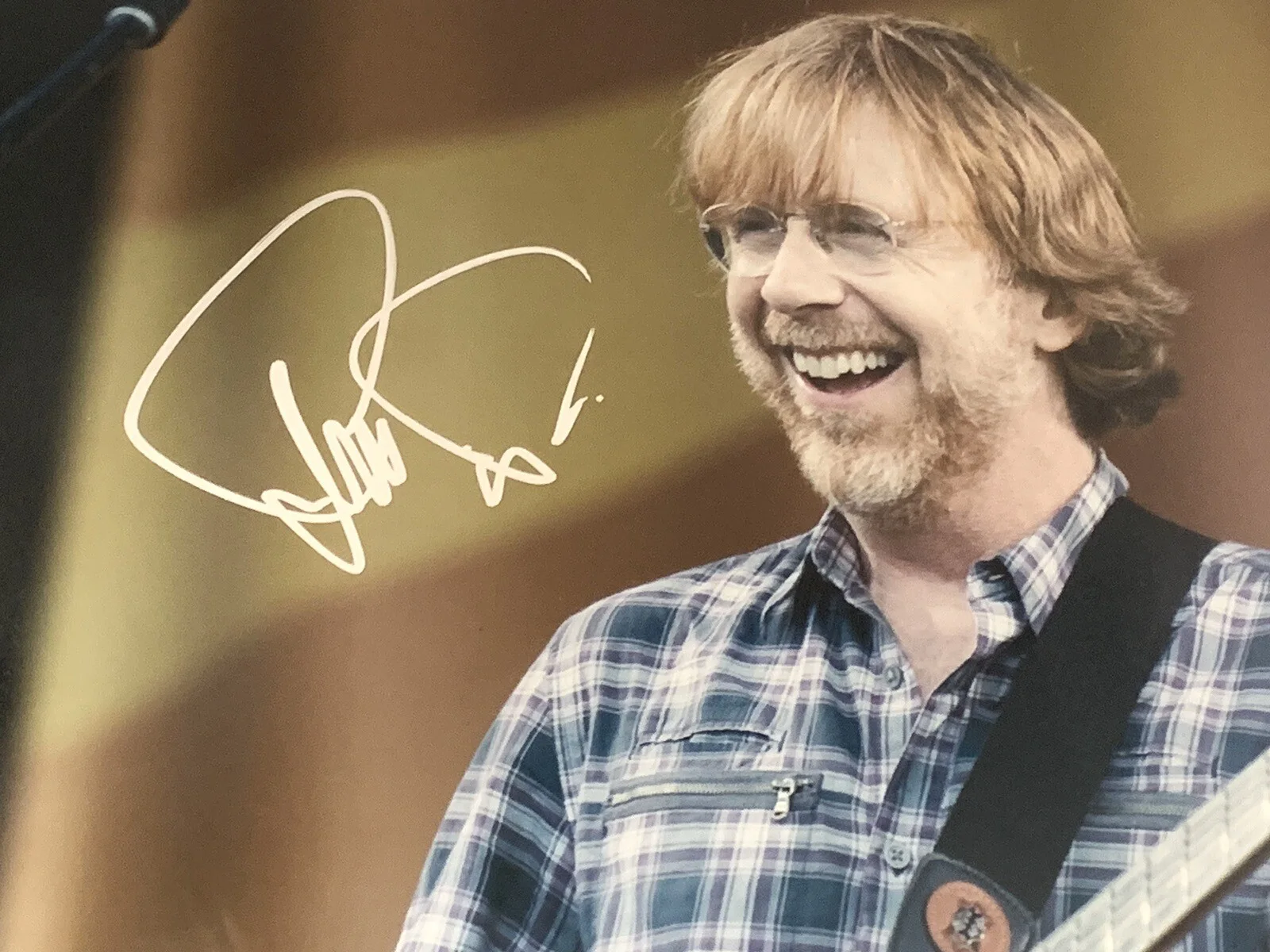 Trey Anastasio Phish signed Photo 16x20 inch with guitar beckett coa, image 2