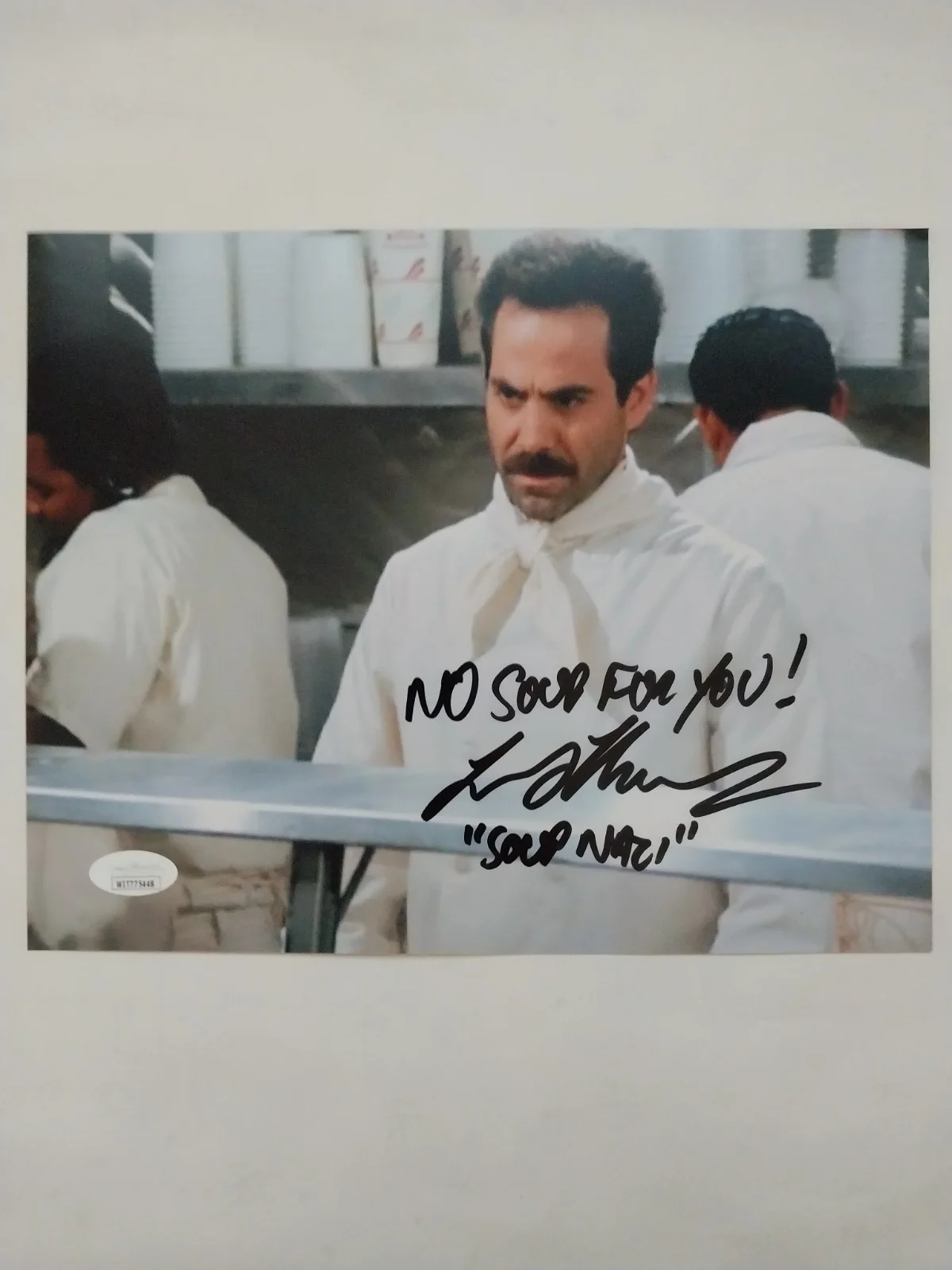 Larry Thomas — CelebrityAutograph Larry Thomas signed 8x10 COA . SOUP NAZI SEINFELD