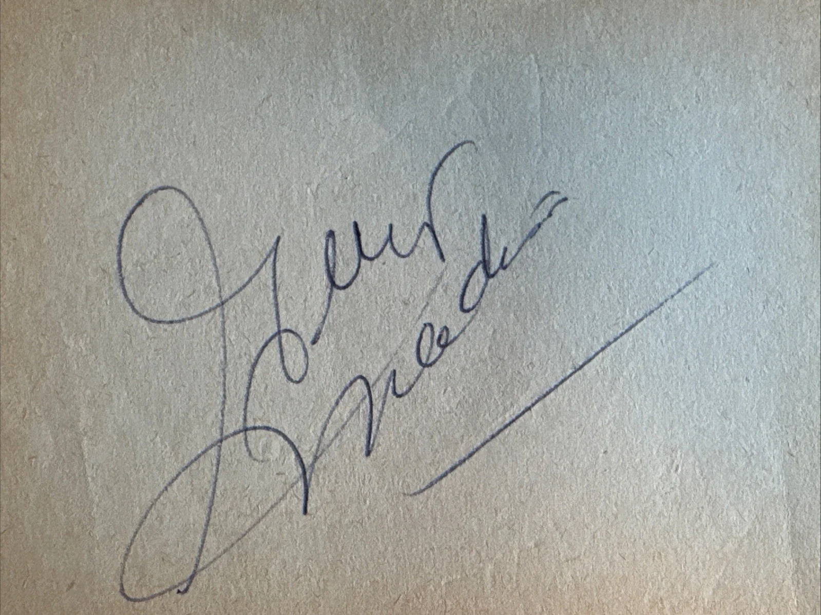 Guy Madison “Wild Bill Hickok” Autographed Signed Index Card Died 1996, image 2