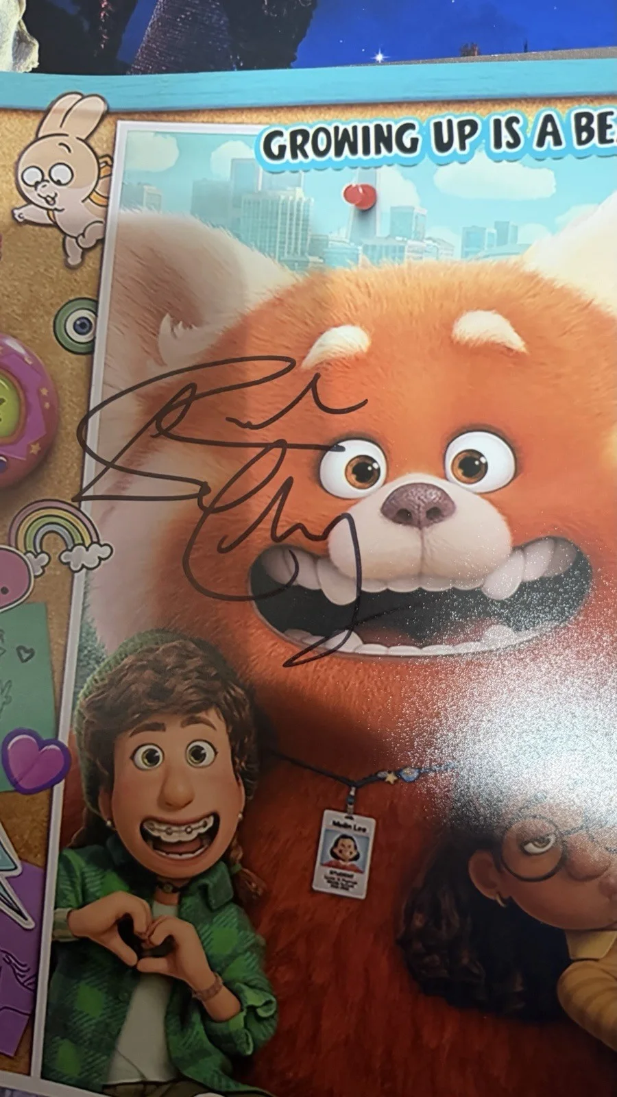 Rosalie Chang — Rosalie Chiang signed Autographed Turning Red photo 12x18 Disney Beckett COA, изображение 5