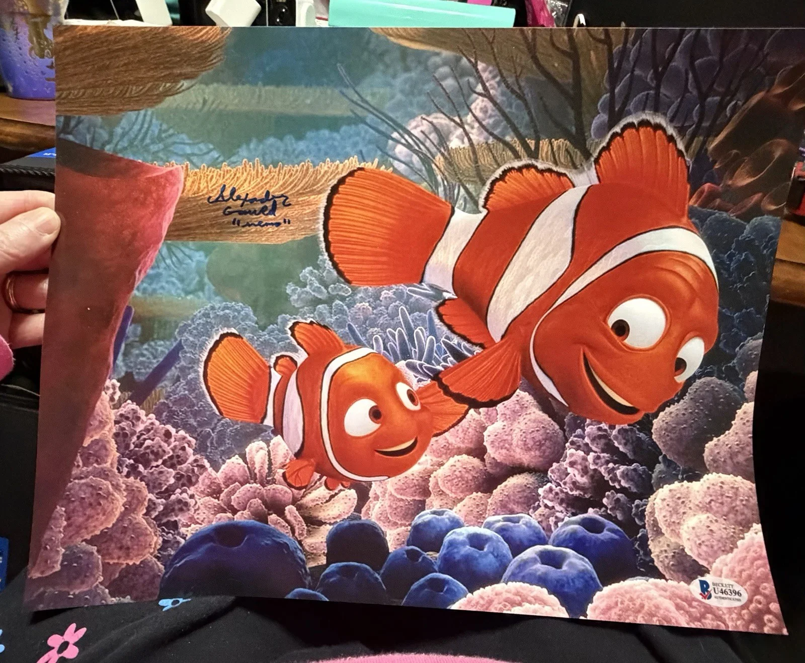 Alexander Gould — Autographed Alexander Gould Signed 11x14 Photo Finding Nemo Disney Beckett COA, изображение 4