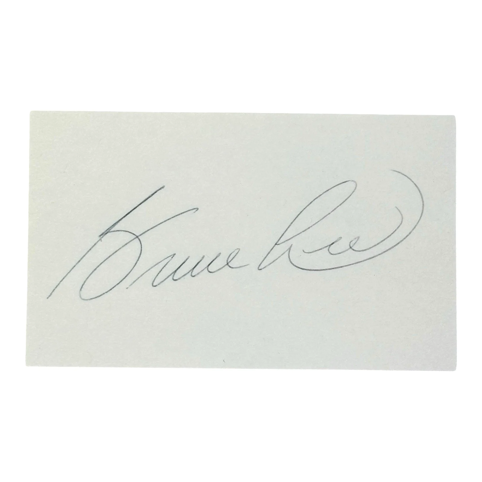 BRUCE LEE Signed Autograph 3" x 5" Index Card Chinese Martial Arts Actor Jun-Fan, изображение 3