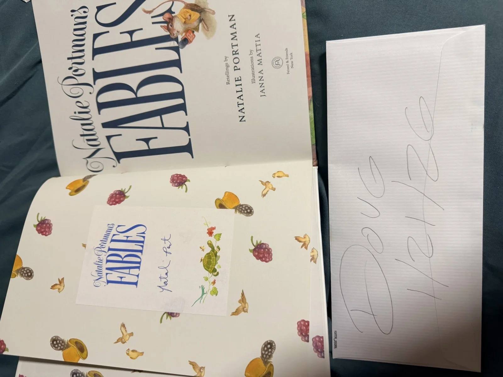 Autographed Natalie Portman Book Fables Signed Guaranteed to Pass, image 2