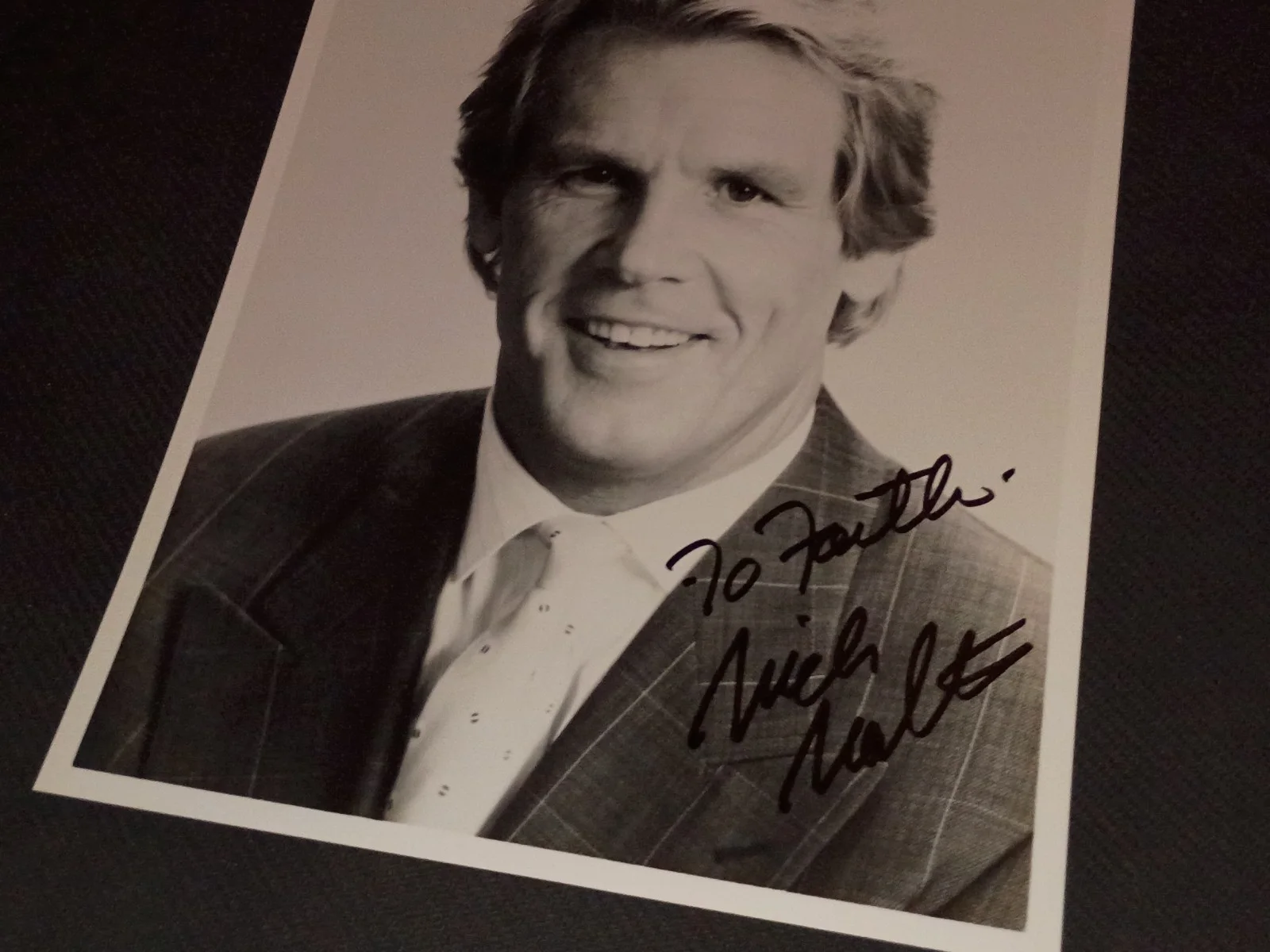 Nick Nolte — Nick Nolte HAND SIGNED 8x10 Photo 'To John' 48 Hours Poker Face, image 4