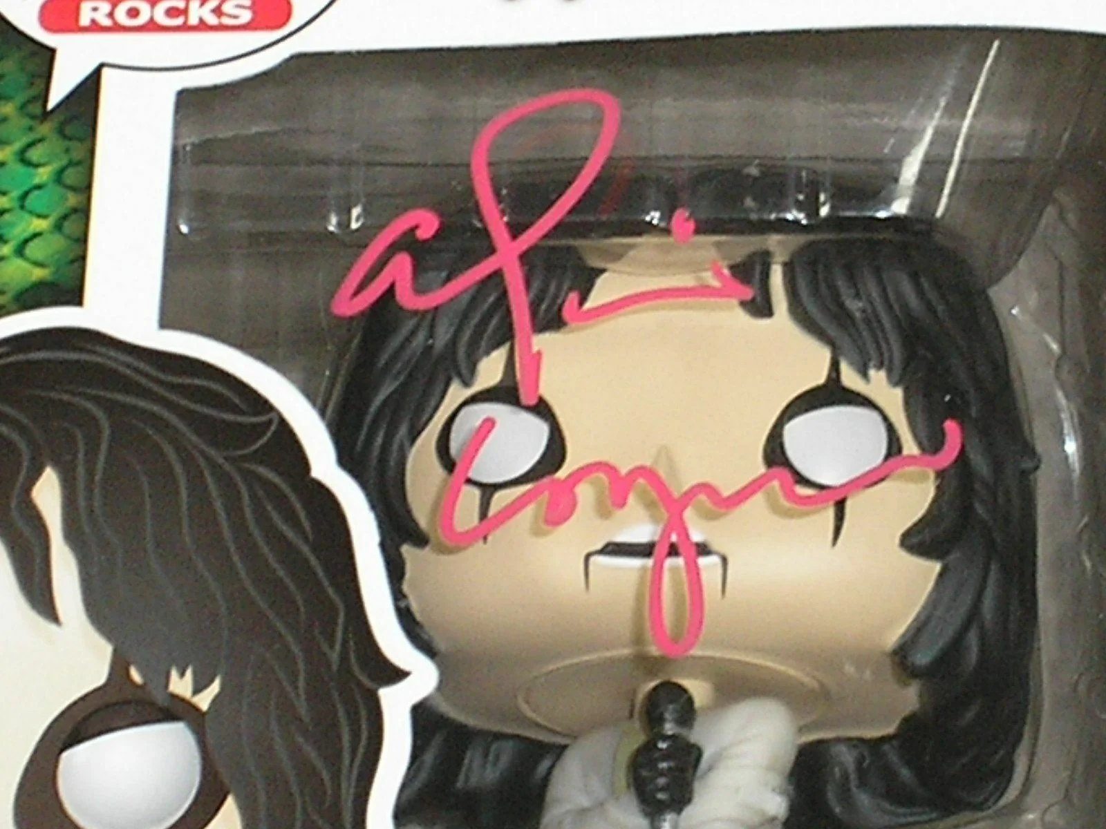 ALICE COOPER Signed HOT TOPIC FUNKO POP Straightjacket Rock Metal Icon BAS QR, изображение 2