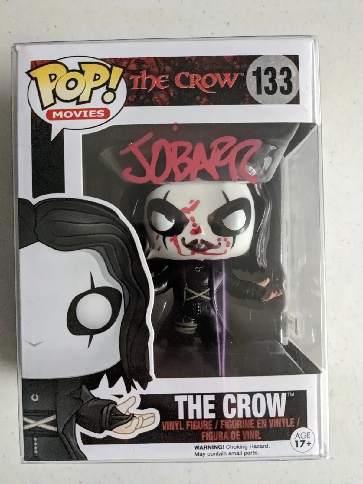 James O'Barr — James O'Barr Signed The Crow Funko Pop VAULTED Autograph RARE BAS JSA COA Red