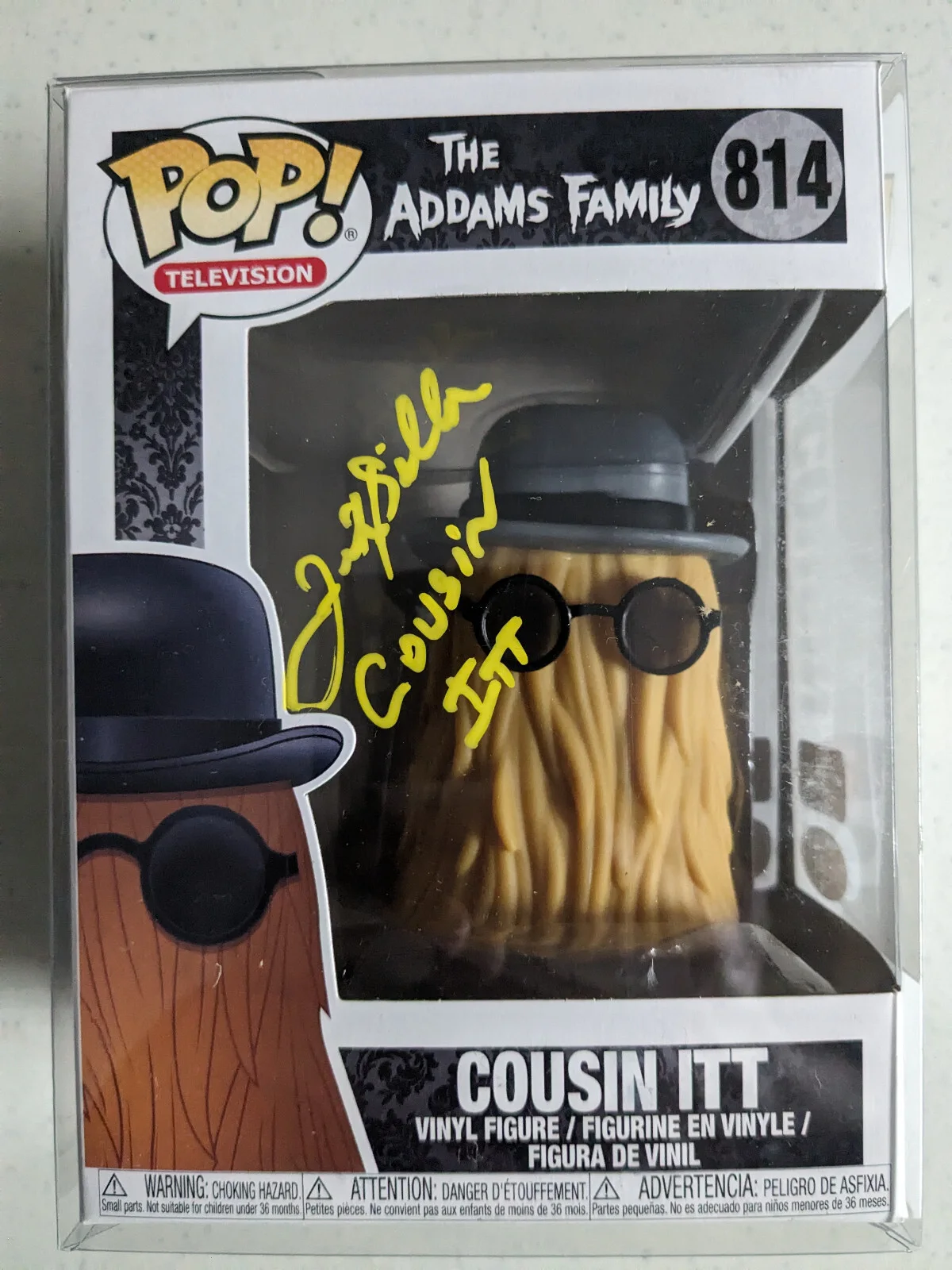 Felix Silla — FELIX SILLA Signed FUNKO POP Cousin Itt Addams Family Autograph JSA BAS COA Y