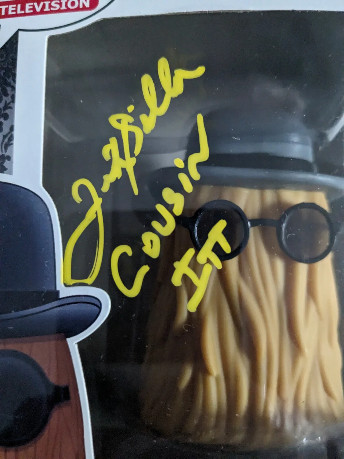 Felix Silla — FELIX SILLA Signed FUNKO POP Cousin Itt Addams Family Autograph JSA BAS COA Y, image 2
