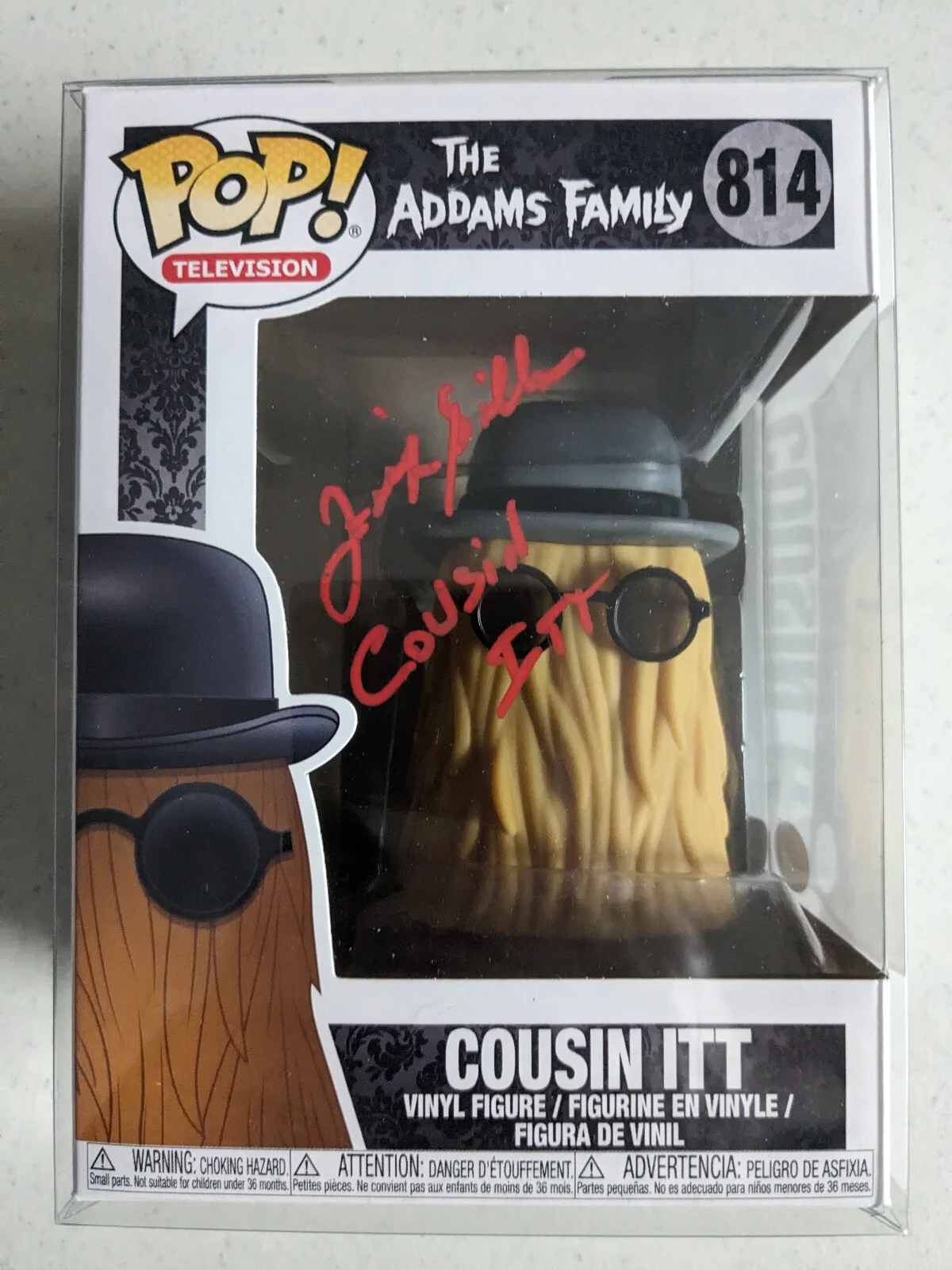 Felix Silla — FELIX SILLA Signed FUNKO POP Cousin Itt Addams Family Autograph JSA BAS COA R