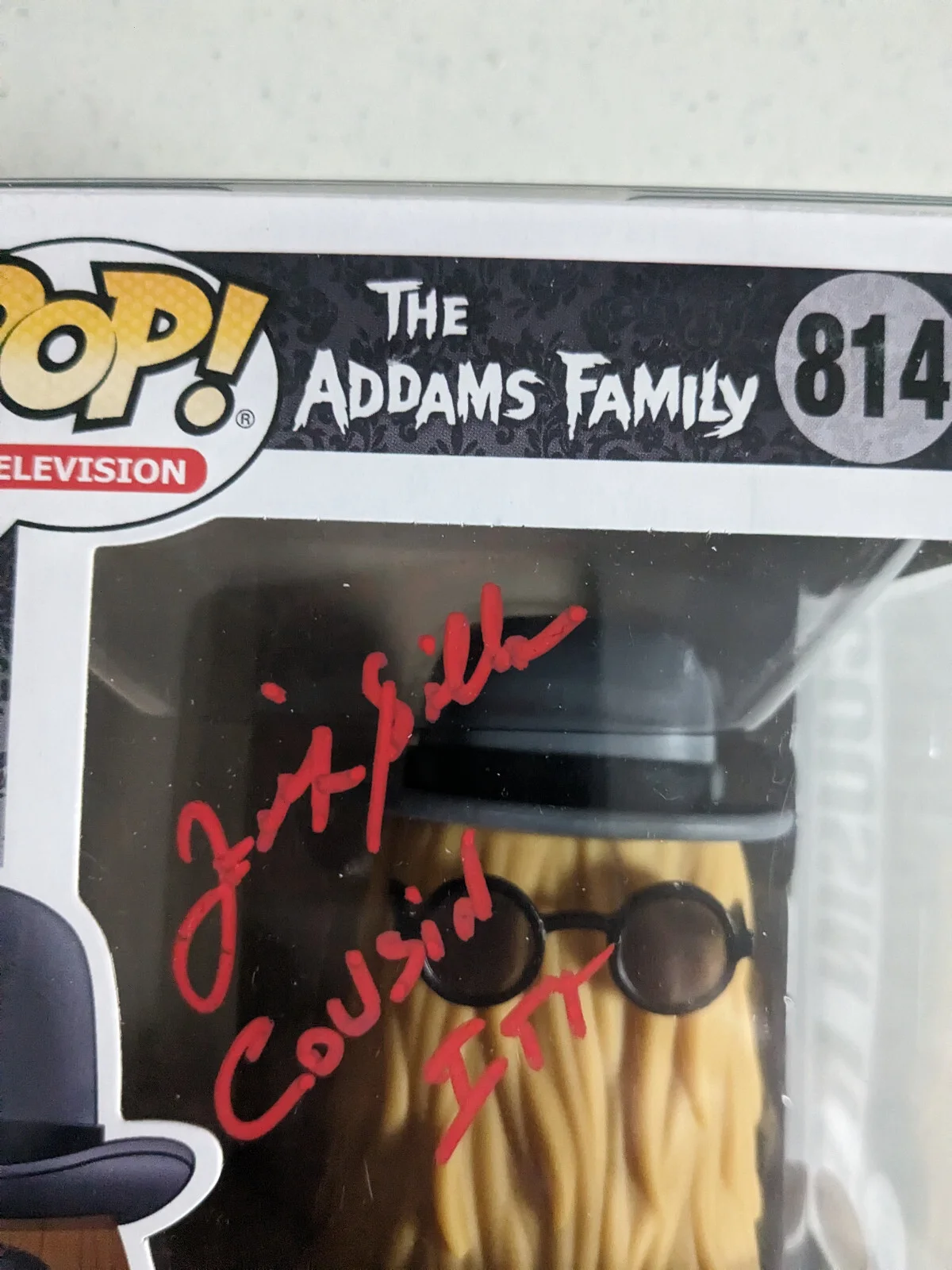 Felix Silla — FELIX SILLA Signed FUNKO POP Cousin Itt Addams Family Autograph JSA BAS COA R, image 2