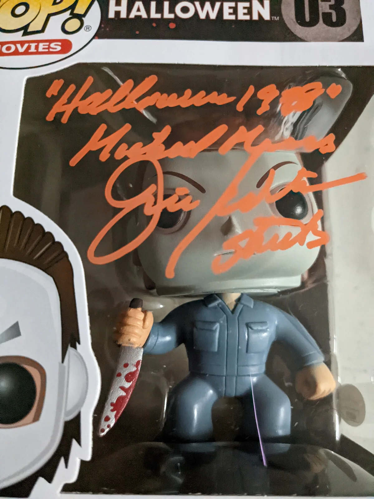 James Jim WINBURN Signed FUNKO POP OLD Pose Michael Myers Halloween 03 JSA COA, изображение 2