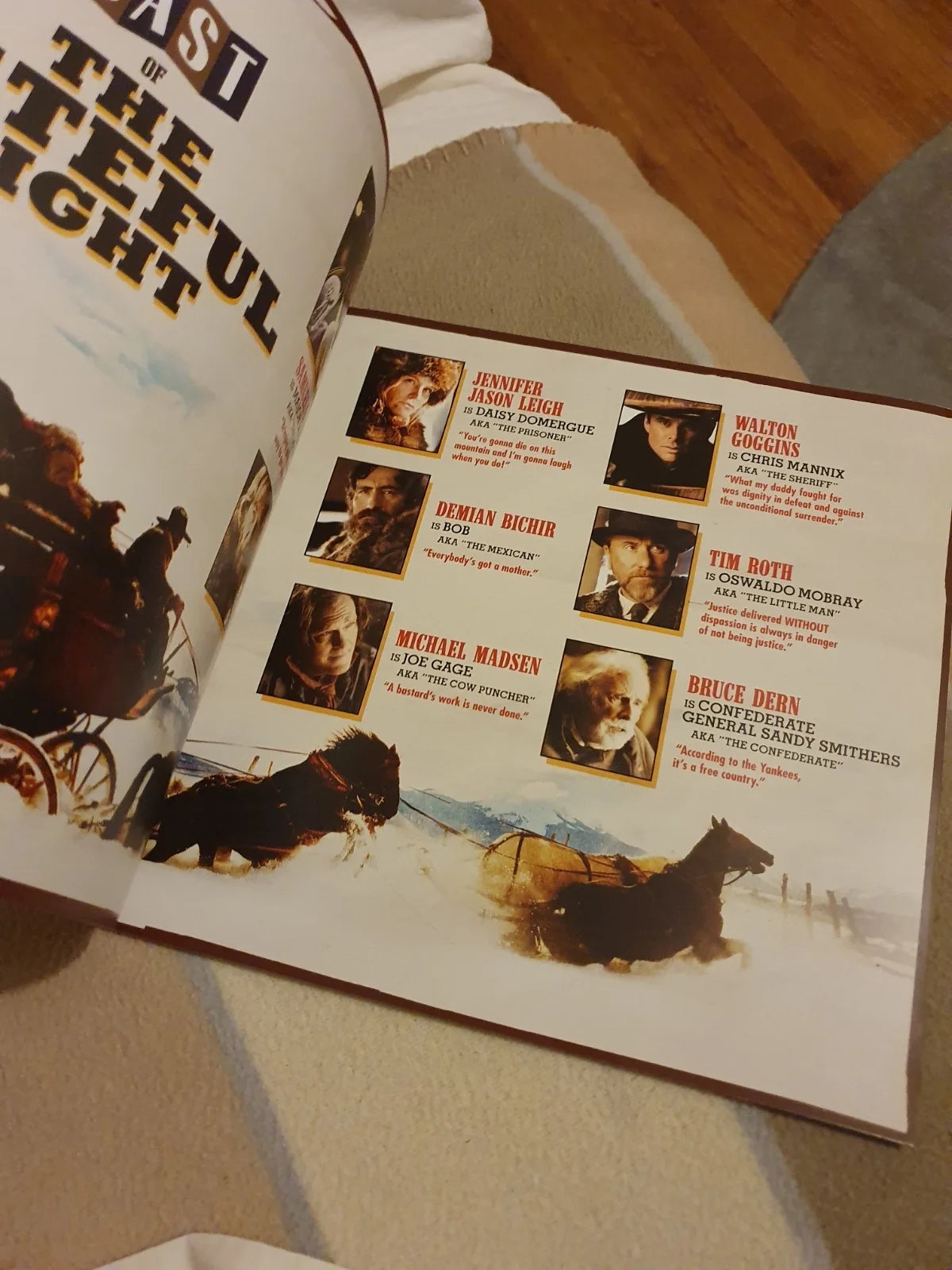 Tarantino The Hateful Eight 10X10ins Special Roadshow Engagement 70mm Programme, изображение 5