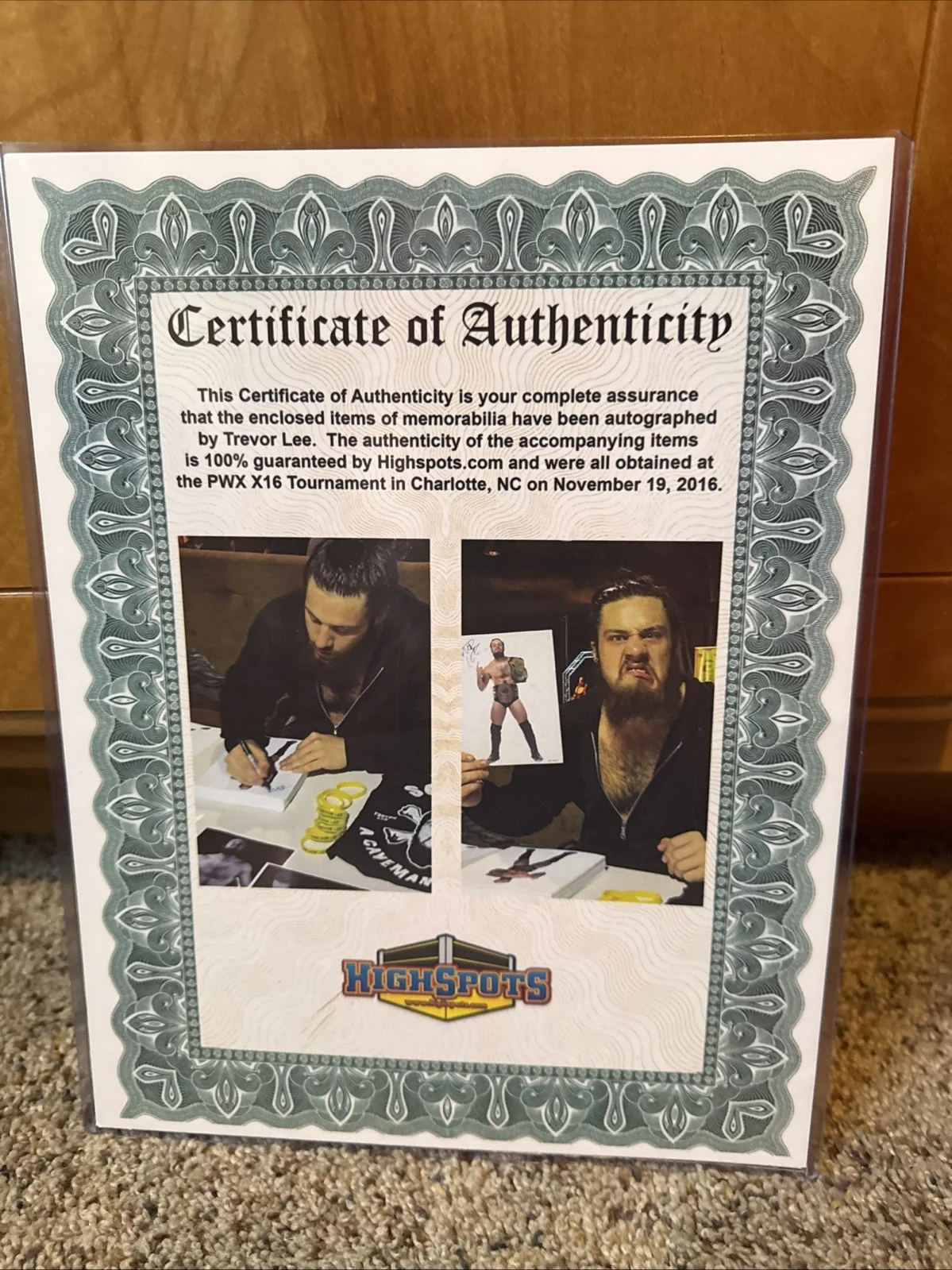 Trevor Lee signed photo with coa aka cameron grimes autograph, image 2