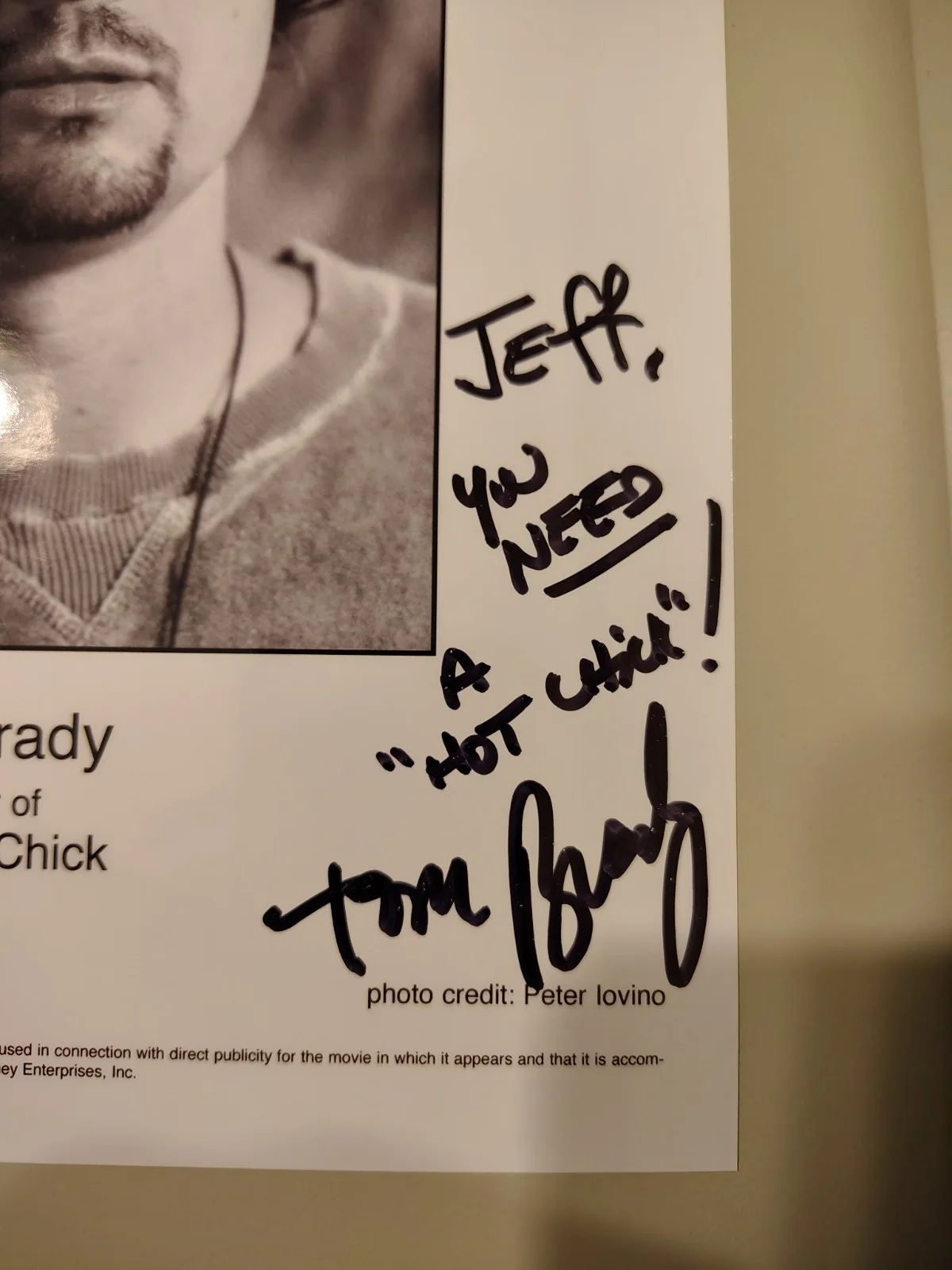 Anna Faris — Authentic Tom Brady & Jay Sherman Signed The Hot Chick Promo Photo Press Still, изображение 3