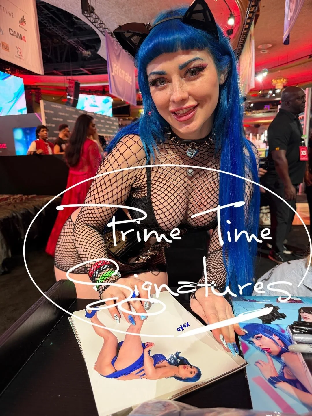 Jewelz blu — Hot Sexy Jewelz Blu Signed 8x10 Photo Adult Star Autograph Beckett Hologram, изображение 2