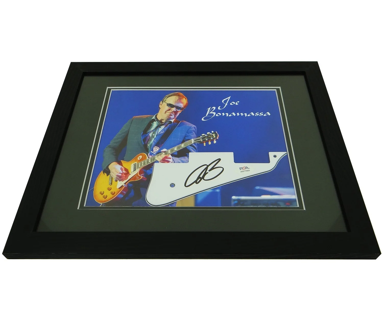 Joe Bonamassa Hand-Signed Pickguard on Custom Framed 8x10 Photo w/PSA COA, изображение 4