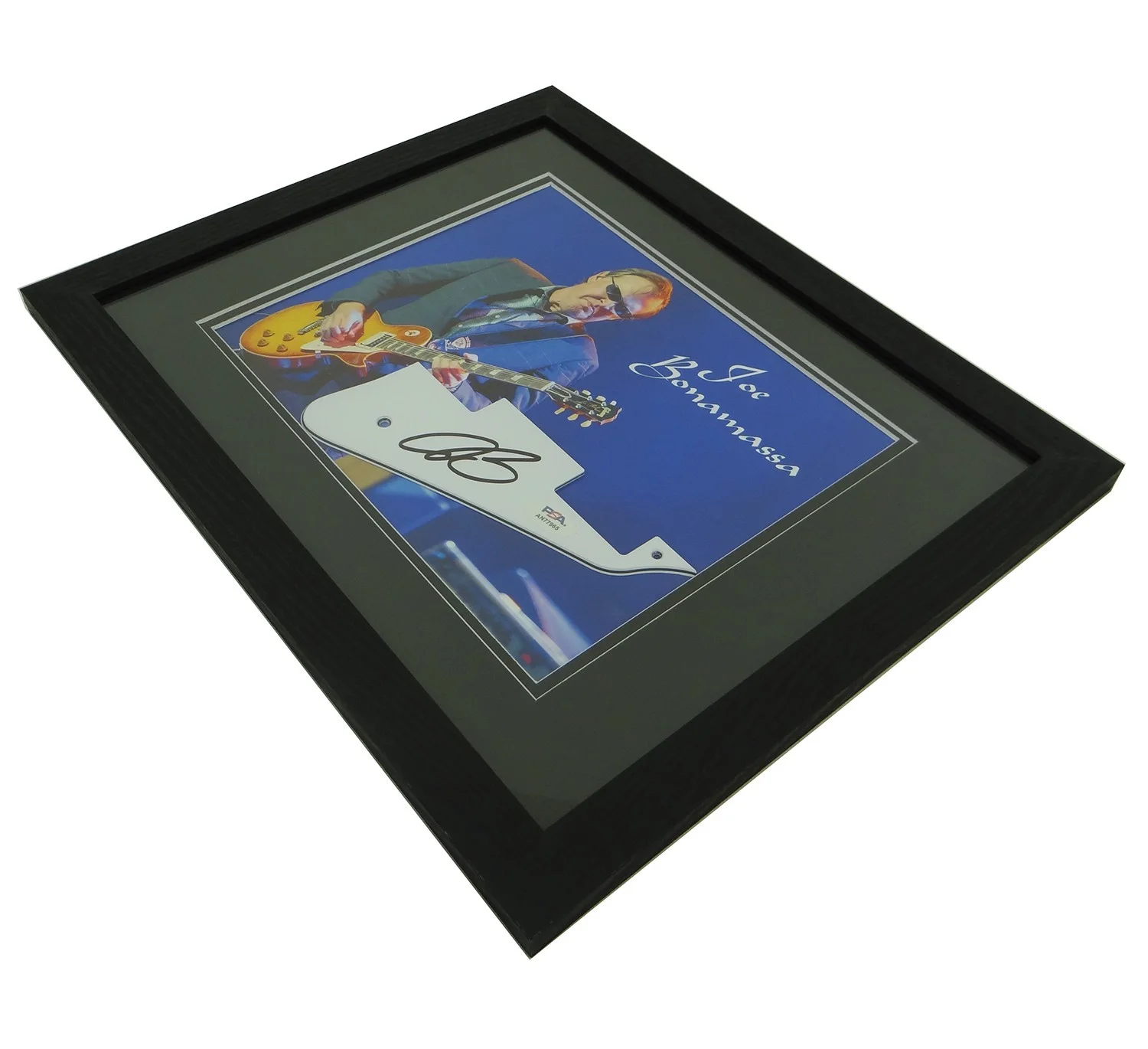 Joe Bonamassa Hand-Signed Pickguard on Custom Framed 8x10 Photo w/PSA COA, изображение 5