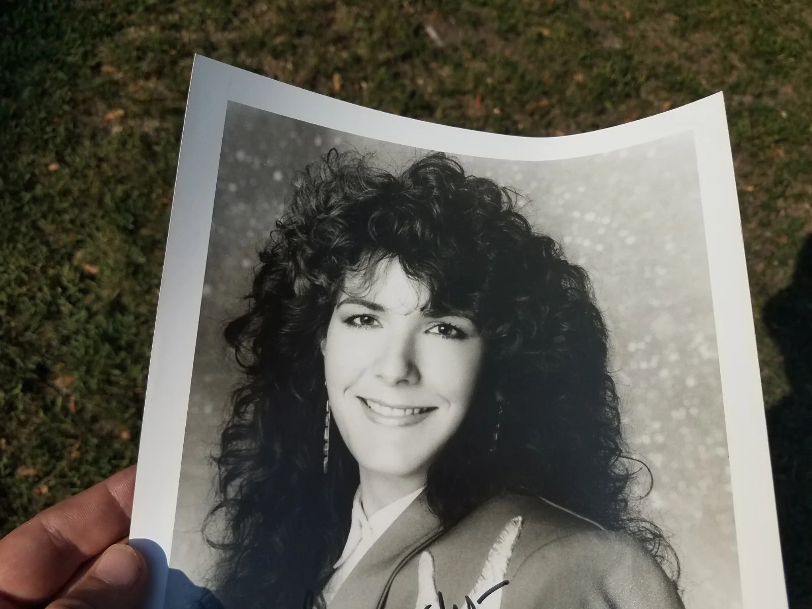 1989 Kathy Mattea Original Autograph B &W 8X10 Promo Photo, изображение 3