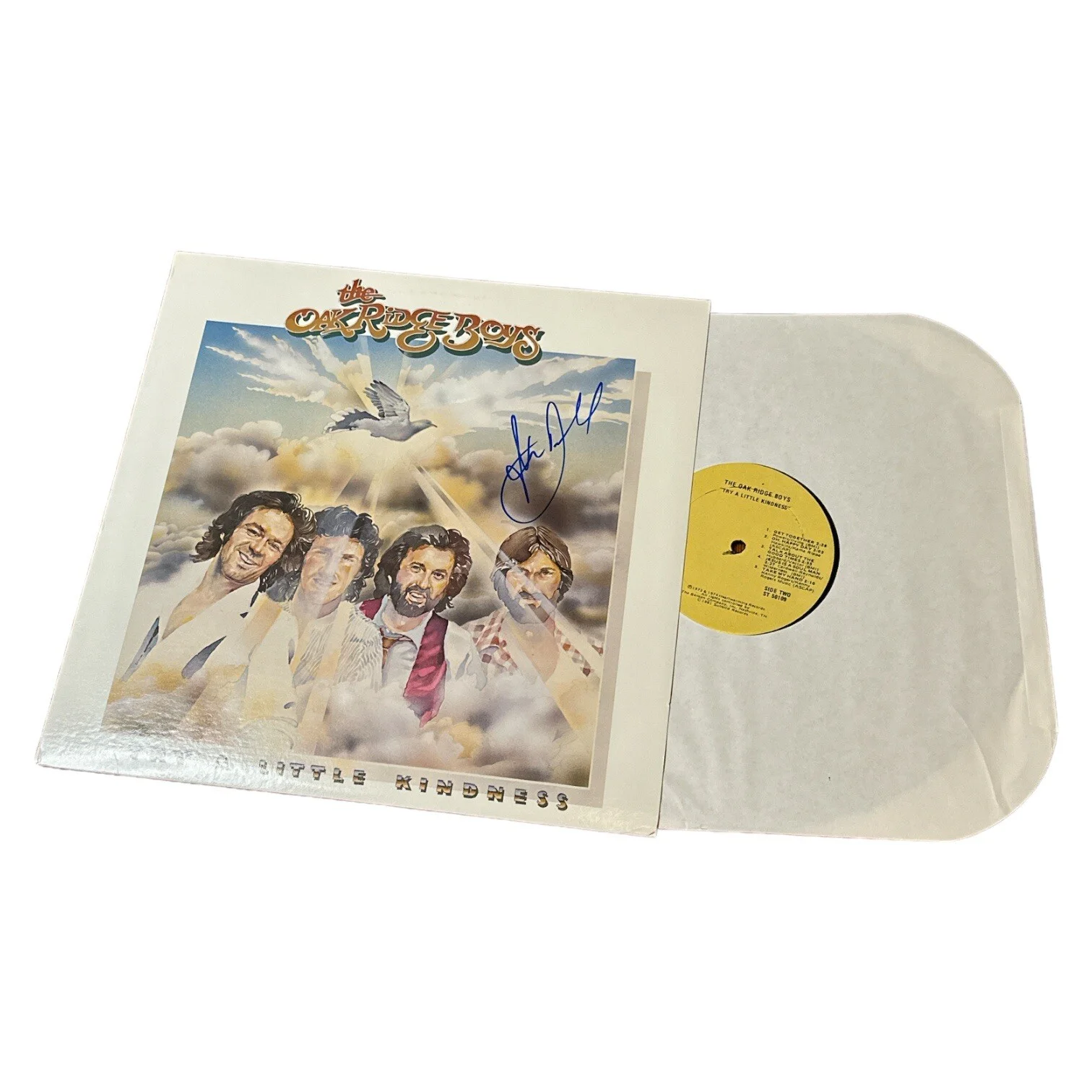 Joe Bonsall - Signed Oak Ridge Boys “Try A Little Kindness” LP Record ST 50109, image 4