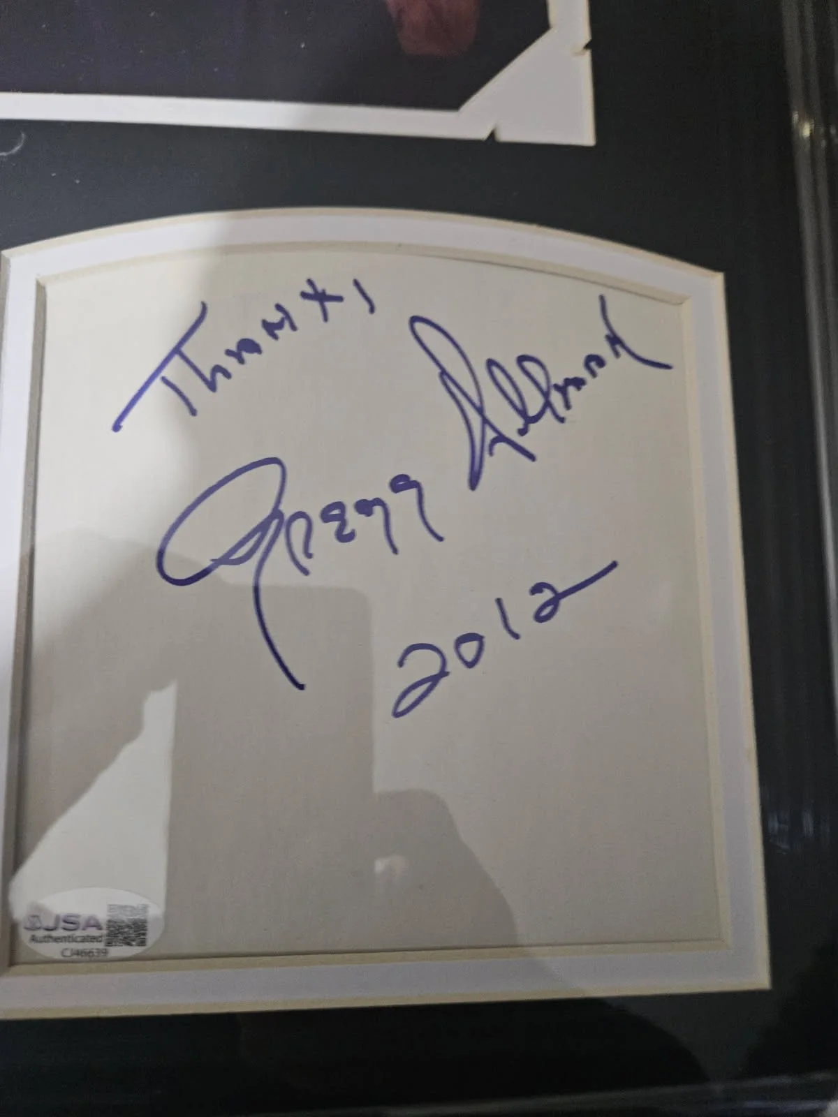 Cher, Gregg Allman — Cher & Gregg Allman Autographed 22x15 framed display JSA Certified, image 4