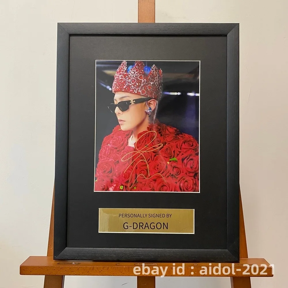 BIGBANG G-DRAGON Autographed Signed Photo 8*10 K-POP Collection RARE 2025C, image 2