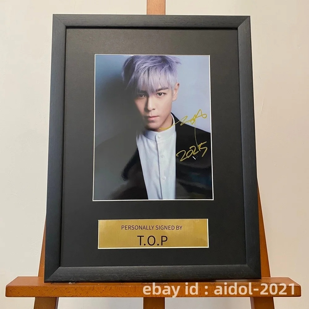 BIGBANG T.O.P TOP Autographed Signed Photo 8*10 K-POP Collection RARE 2025F, изображение 2